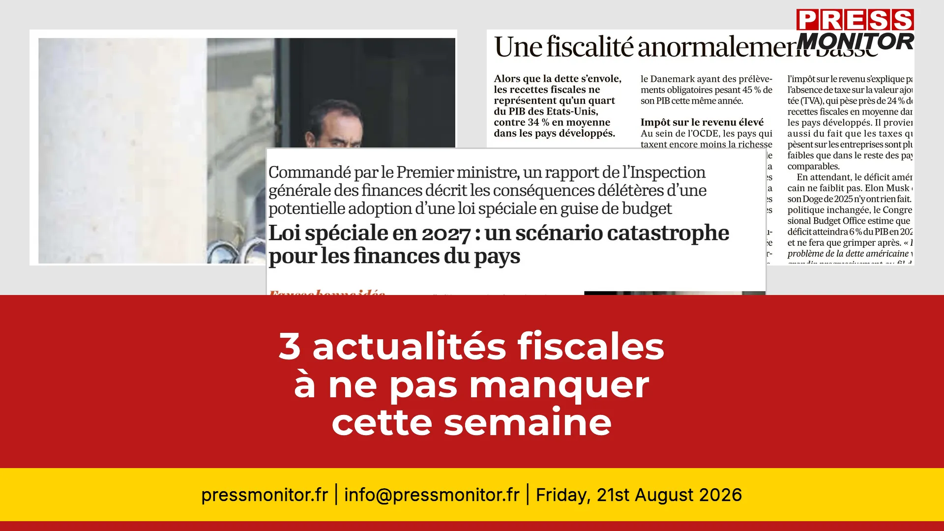 3 actualités fiscales à ne pas manquer cette semaine