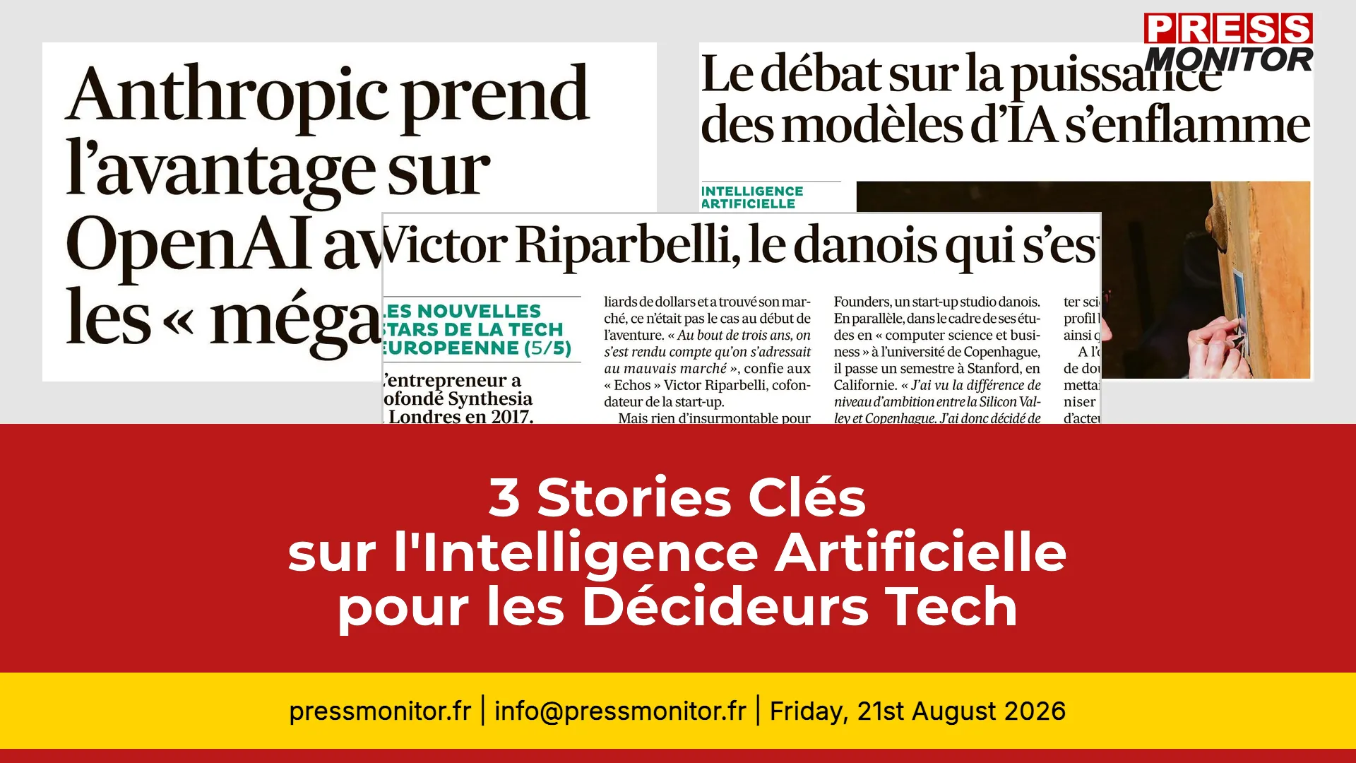 3 Stories Clés sur l'Intelligence Artificielle pour les Décideurs Tech