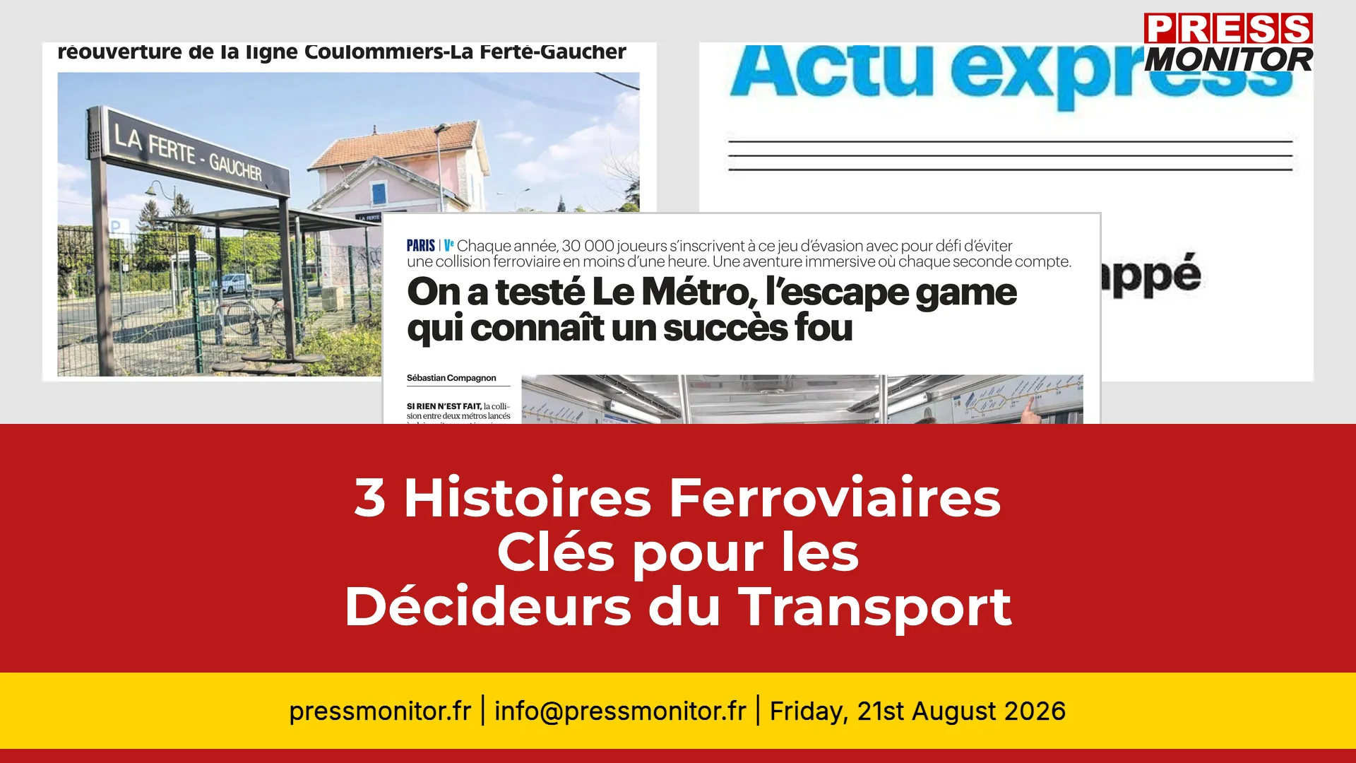 3 Histoires Ferroviaires Clés pour les Décideurs du Transport