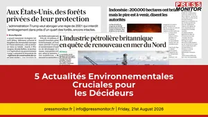5 Actualités Environnementales Cruciales pour les Décideurs