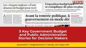 5 Key Government Budget and Public Administration Stories for Decision Makers