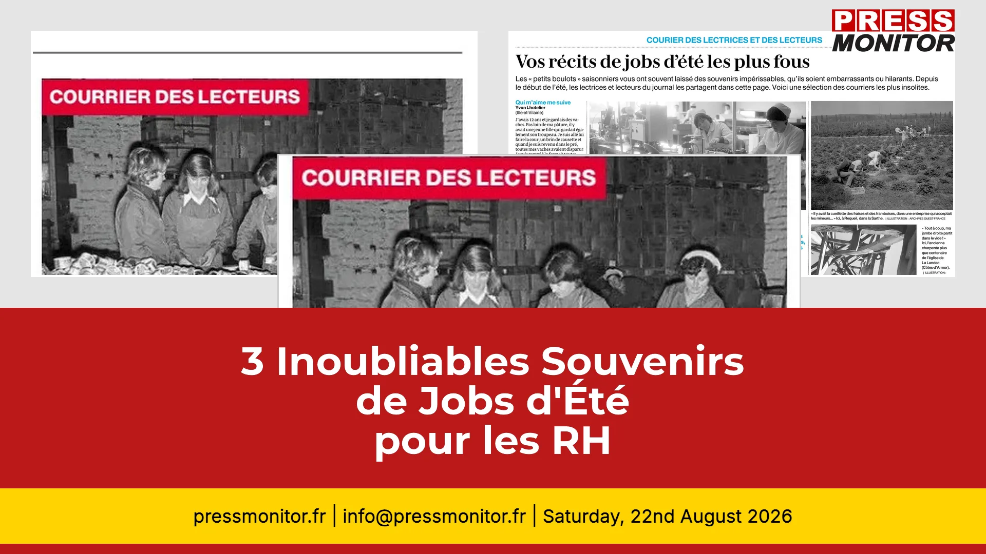 3 Inoubliables Souvenirs de Jobs d'Été pour les RH