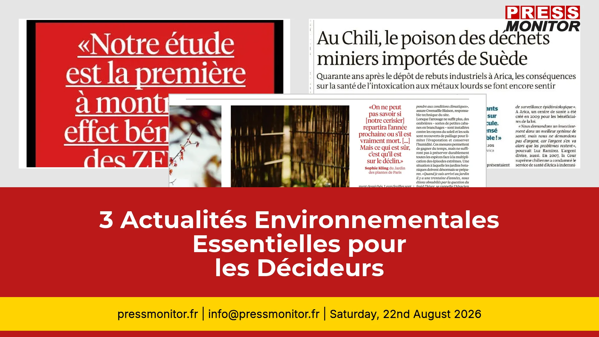 3 Actualités Environnementales Essentielles pour les Décideurs