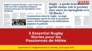 5 Essential Rugby Stories pour les Passionnés de Mêlée
