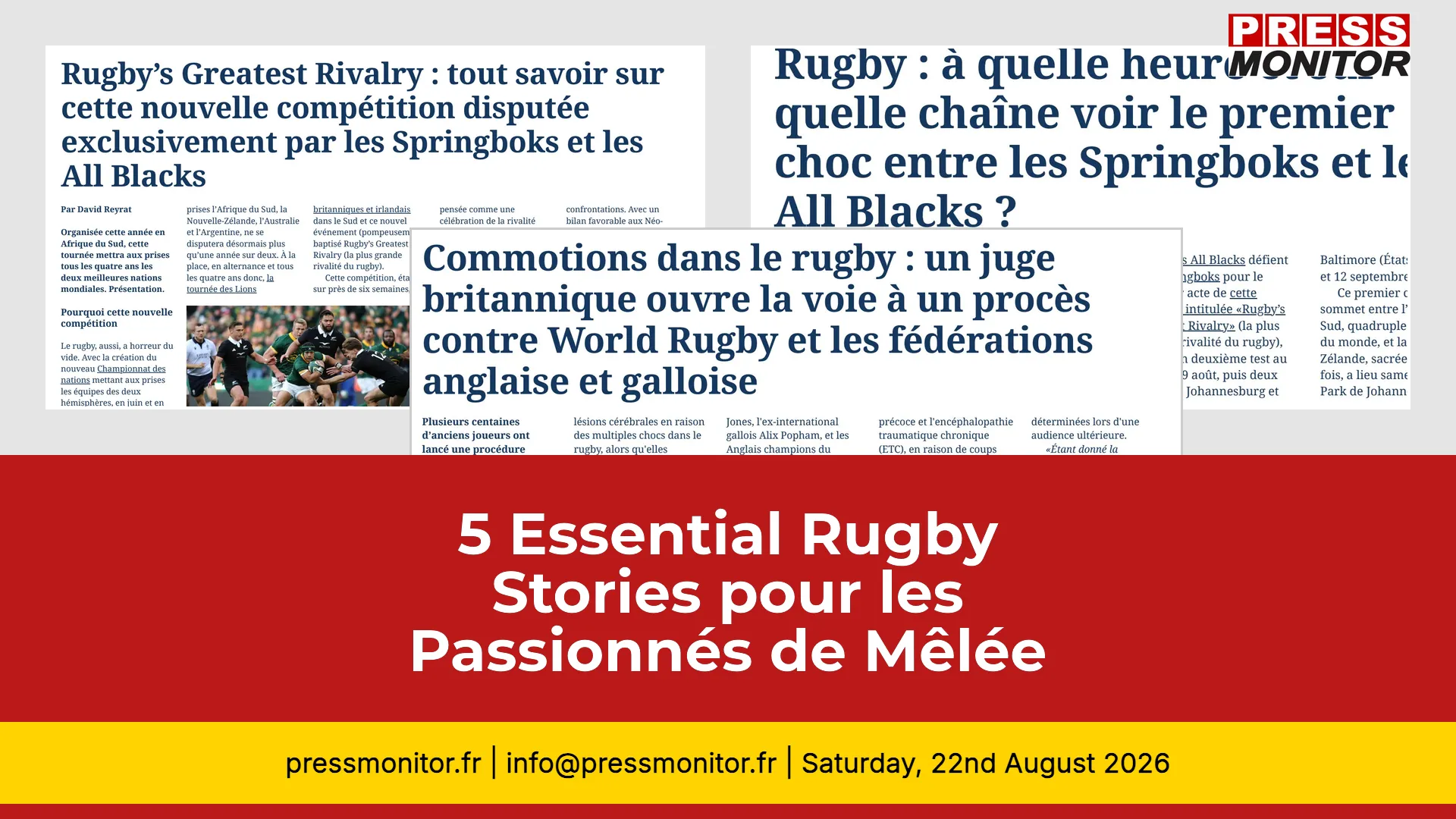 5 Essential Rugby Stories pour les Passionnés de Mêlée