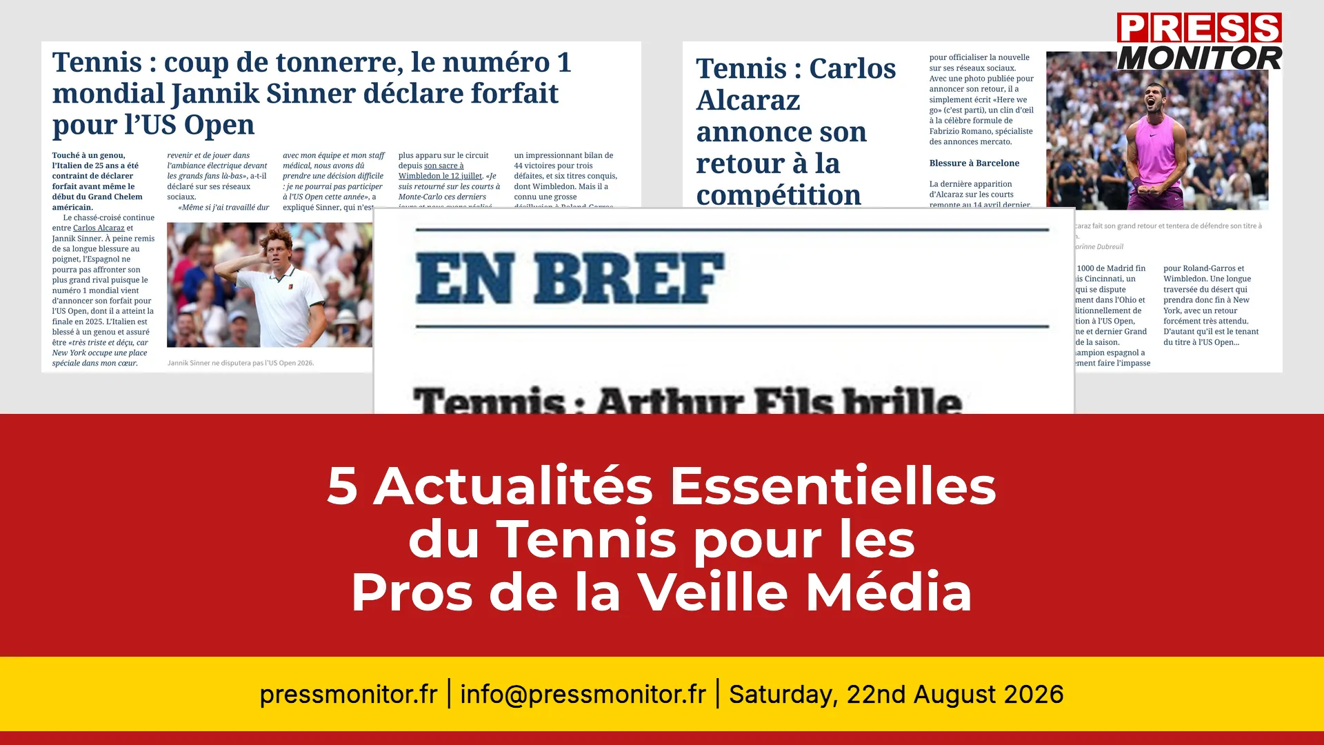 5 Actualités Essentielles du Tennis pour les Pros de la Veille Média