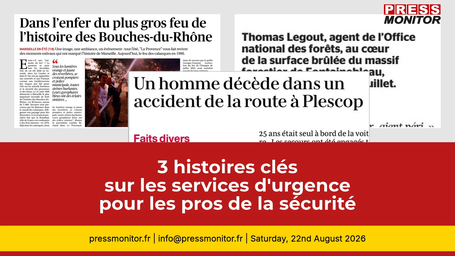 3 histoires clés sur les services d'urgence pour les pros de la sécurité