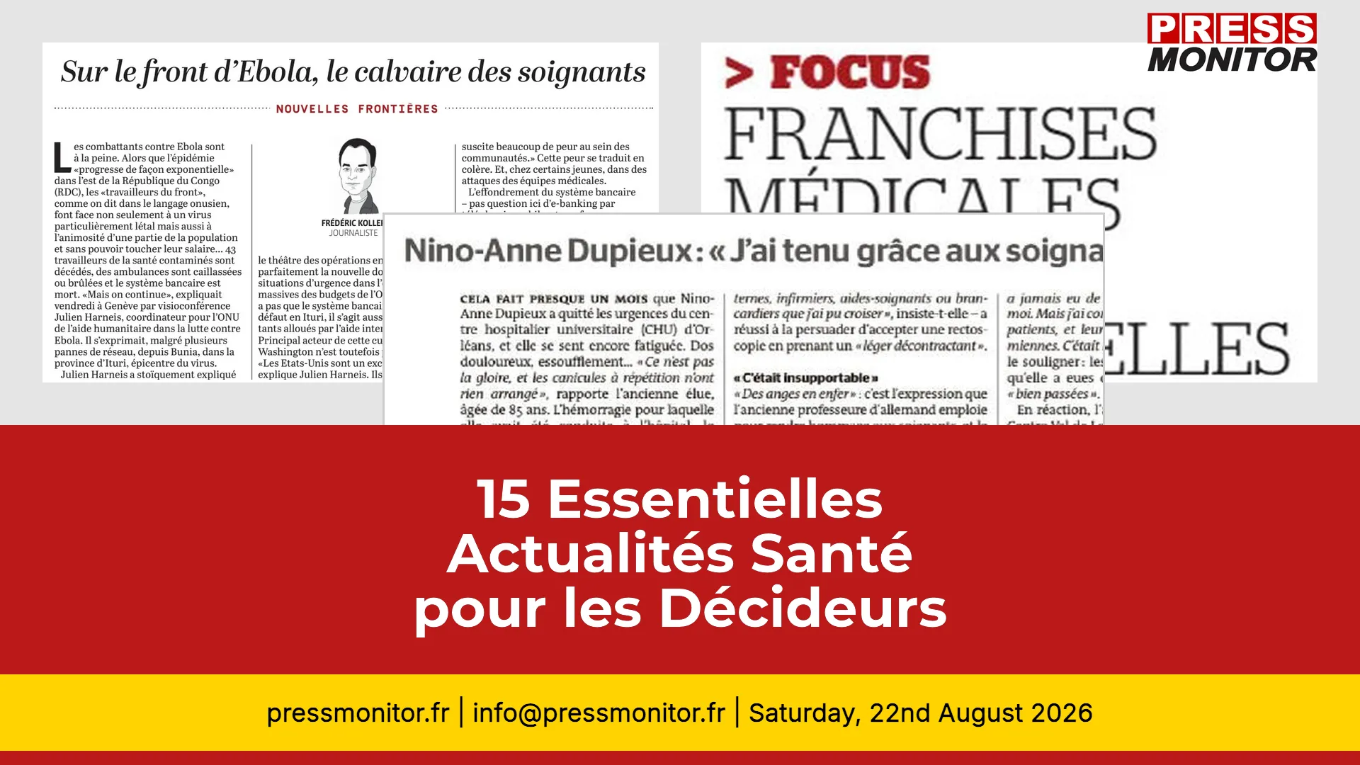 15 Essentielles Actualités Santé pour les Décideurs