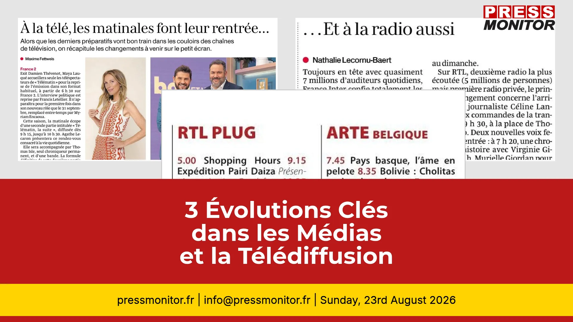 3 Évolutions Clés dans les Médias et la Télédiffusion