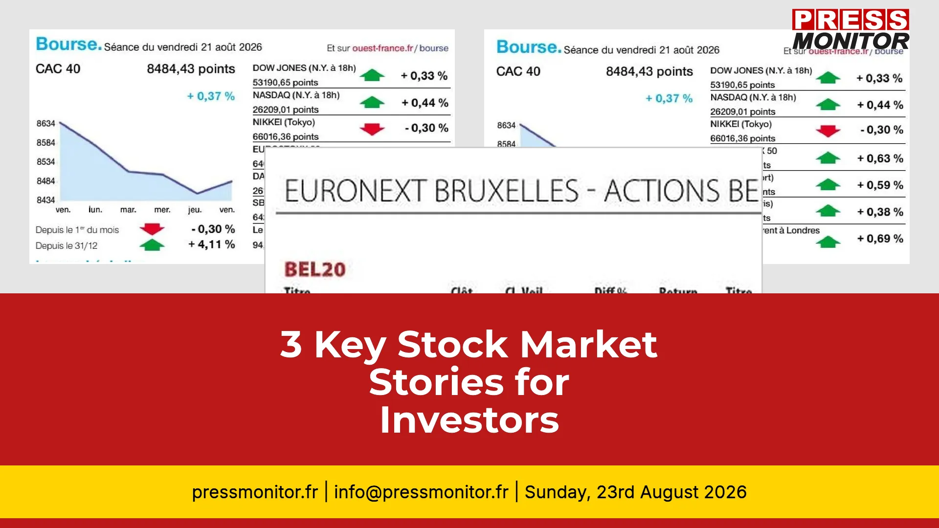 3 Key Stock Market Stories for Investors