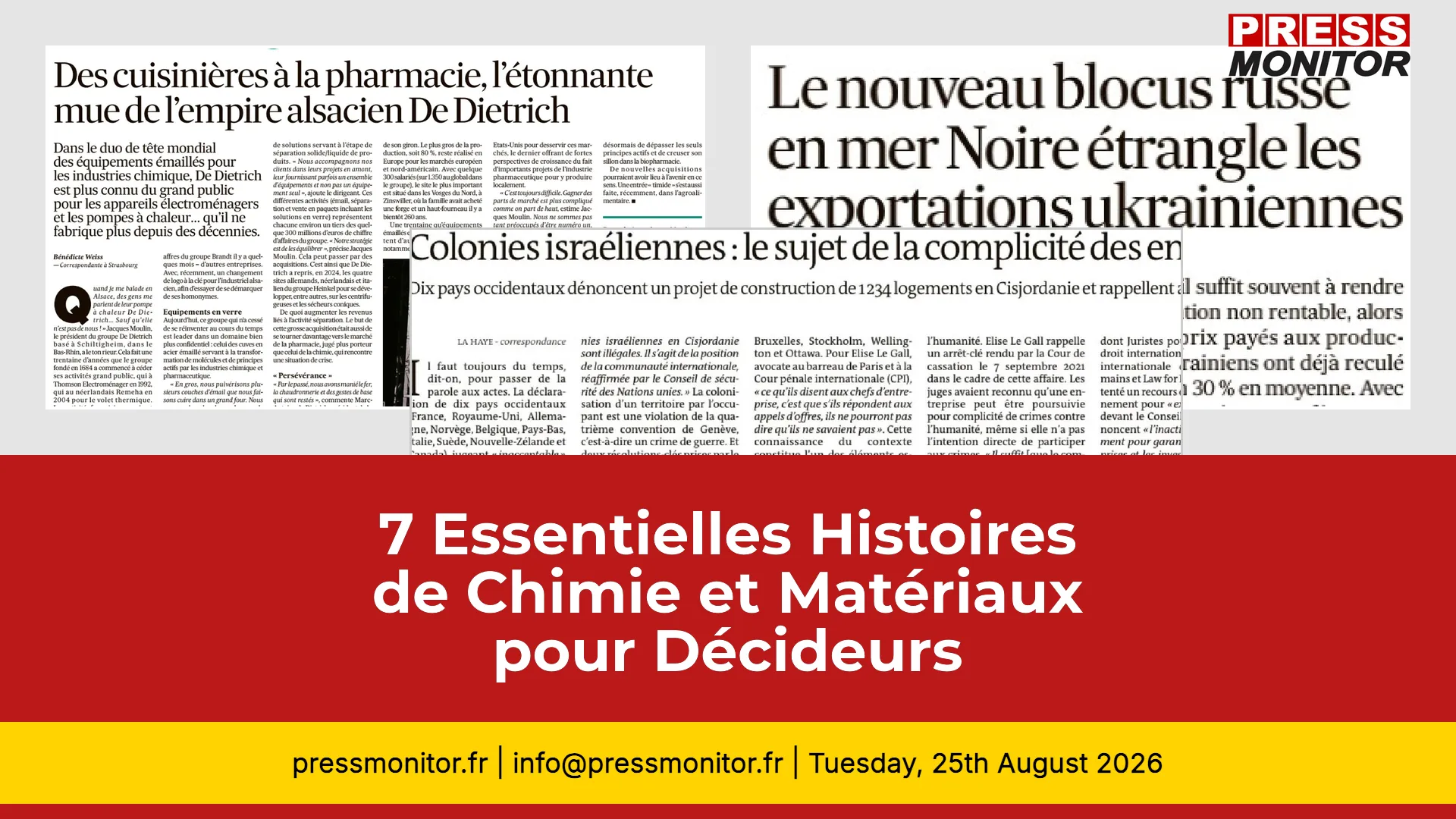 7 Essentielles Histoires de Chimie et Matériaux pour Décideurs