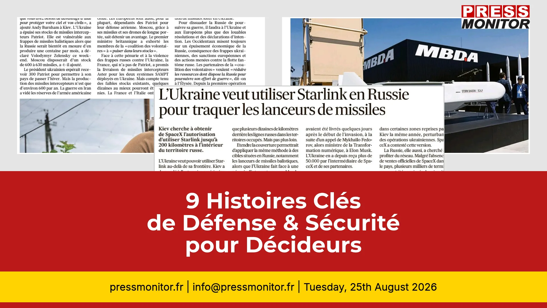9 Histoires Clés de Défense & Sécurité pour Décideurs