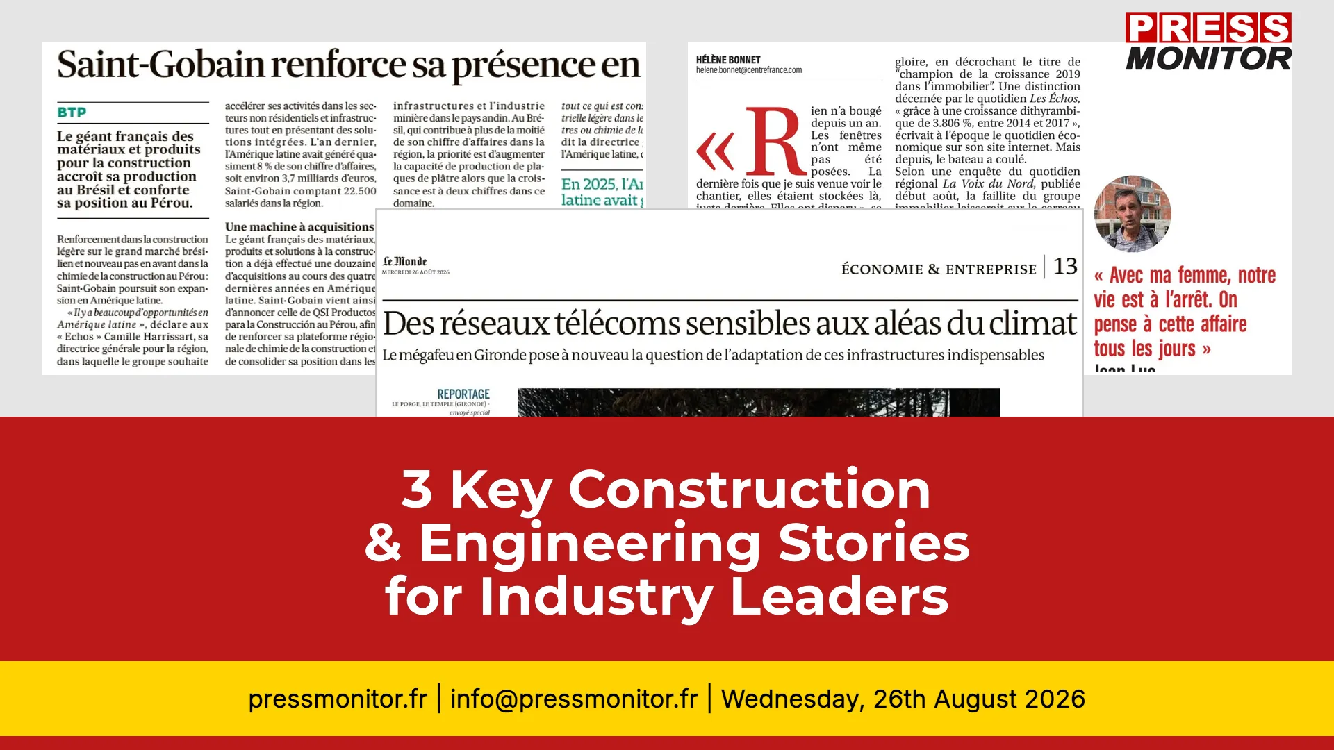 3 Key Construction & Engineering Stories for Industry Leaders
