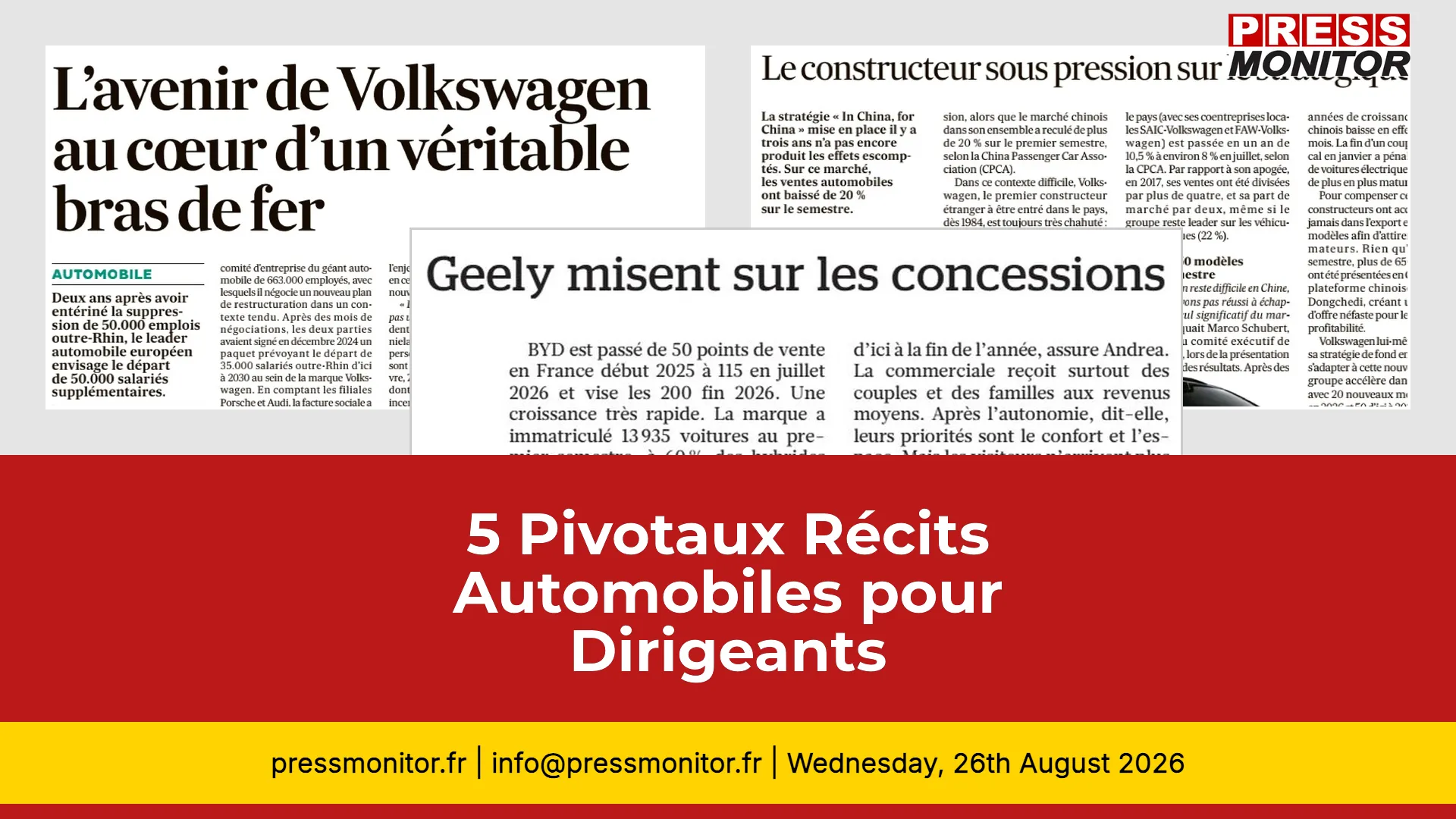 5 Pivotaux Récits Automobiles pour Dirigeants