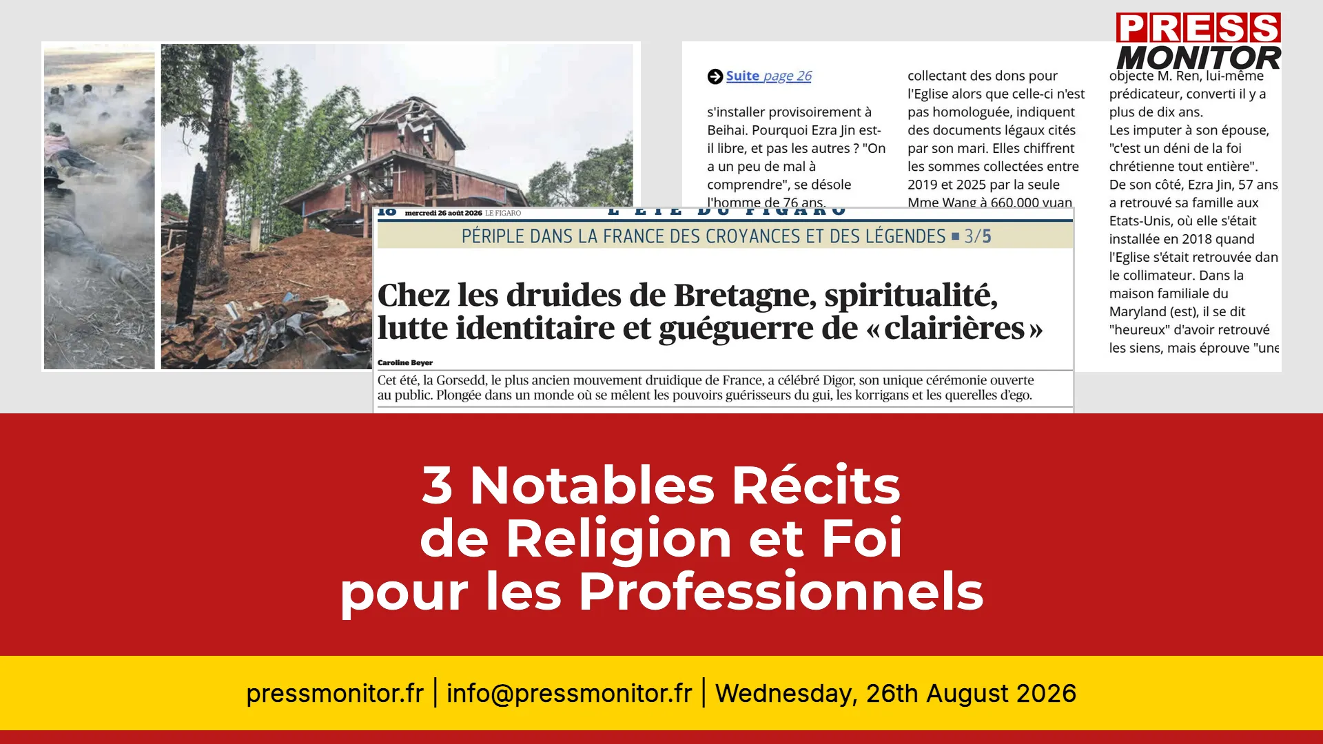 3 Notables Récits de Religion et Foi pour les Professionnels