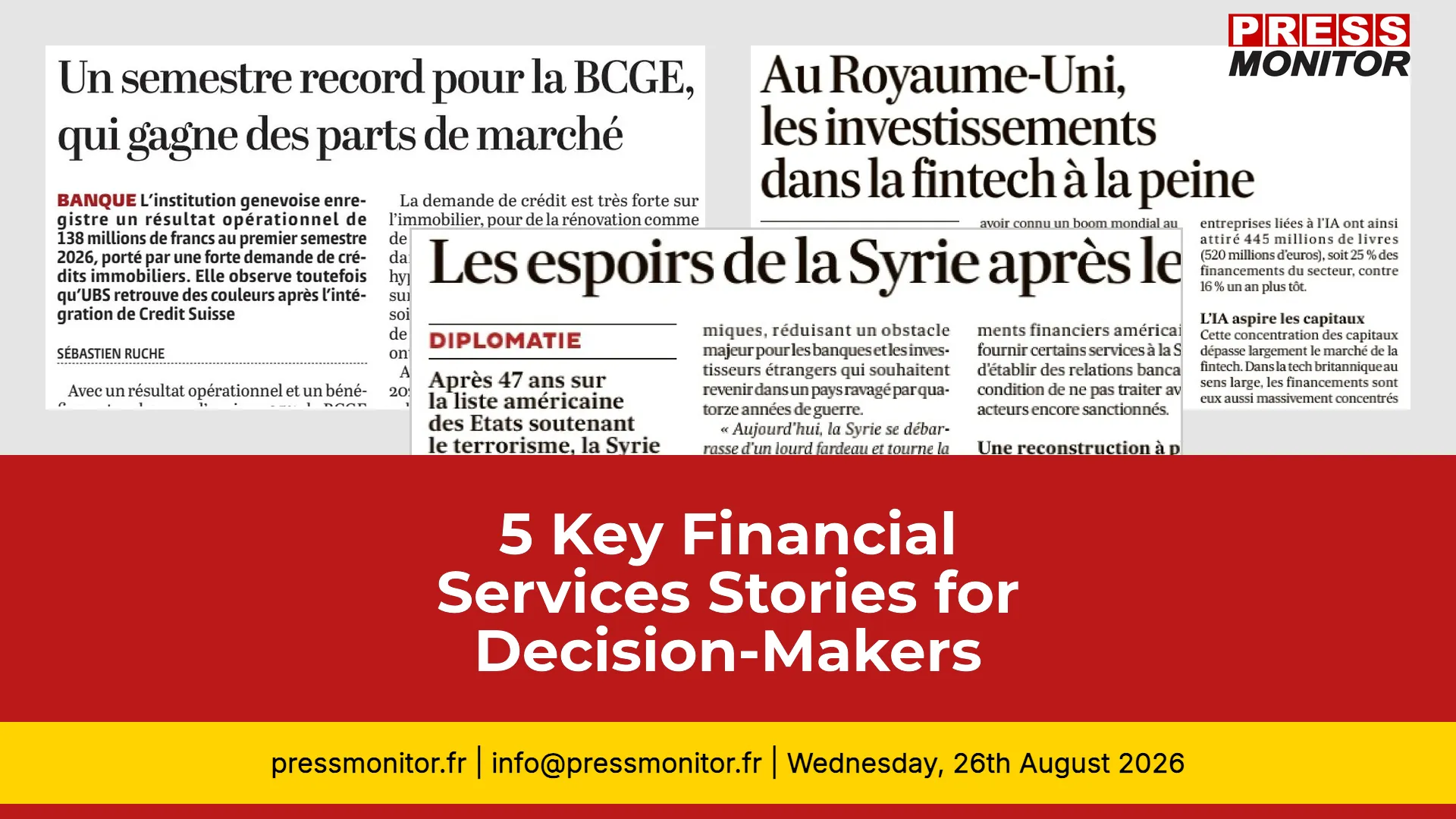 5 Key Financial Services Stories for Decision-Makers