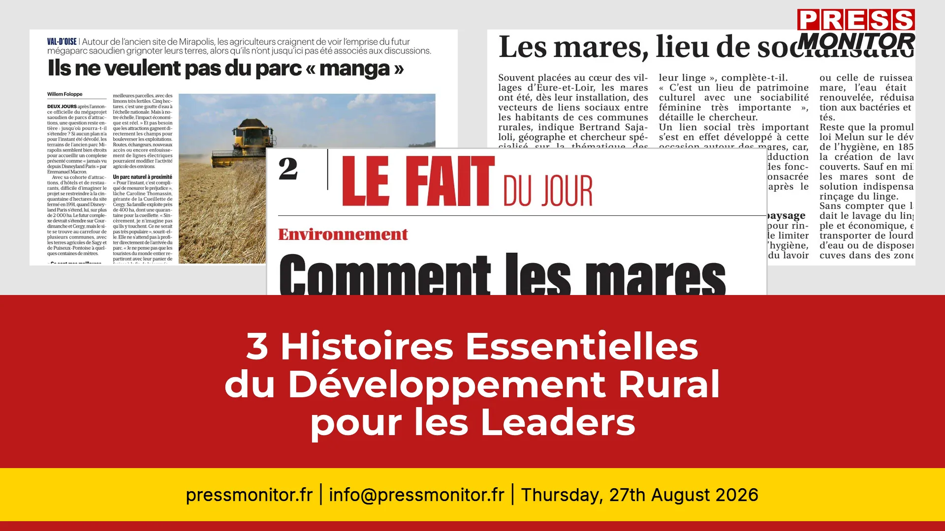 3 Histoires Essentielles du Développement Rural pour les Leaders