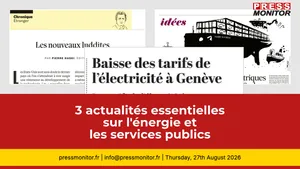 3 actualités essentielles sur l'énergie et les services publics