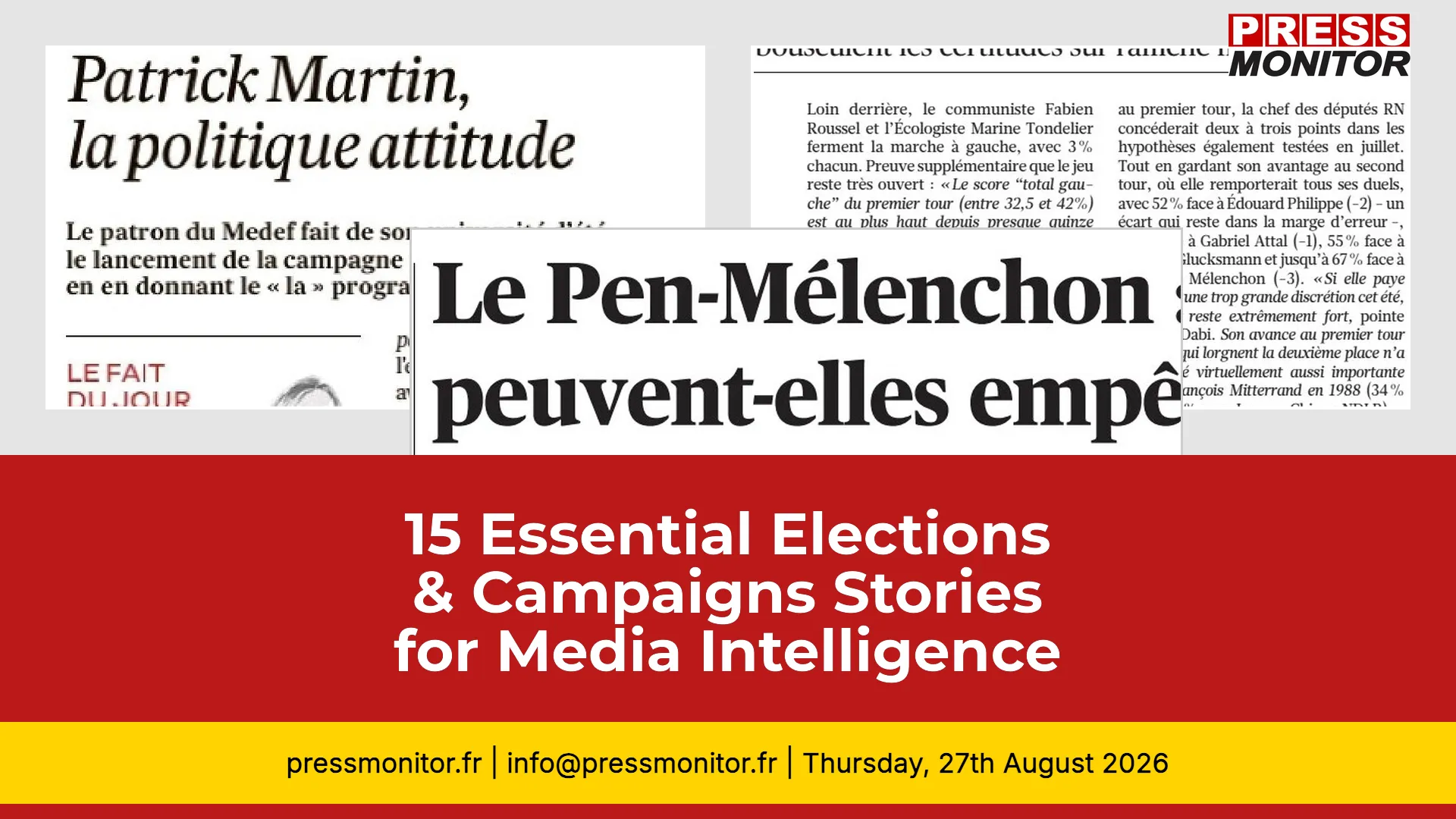 15 Essential Elections & Campaigns Stories for Media Intelligence