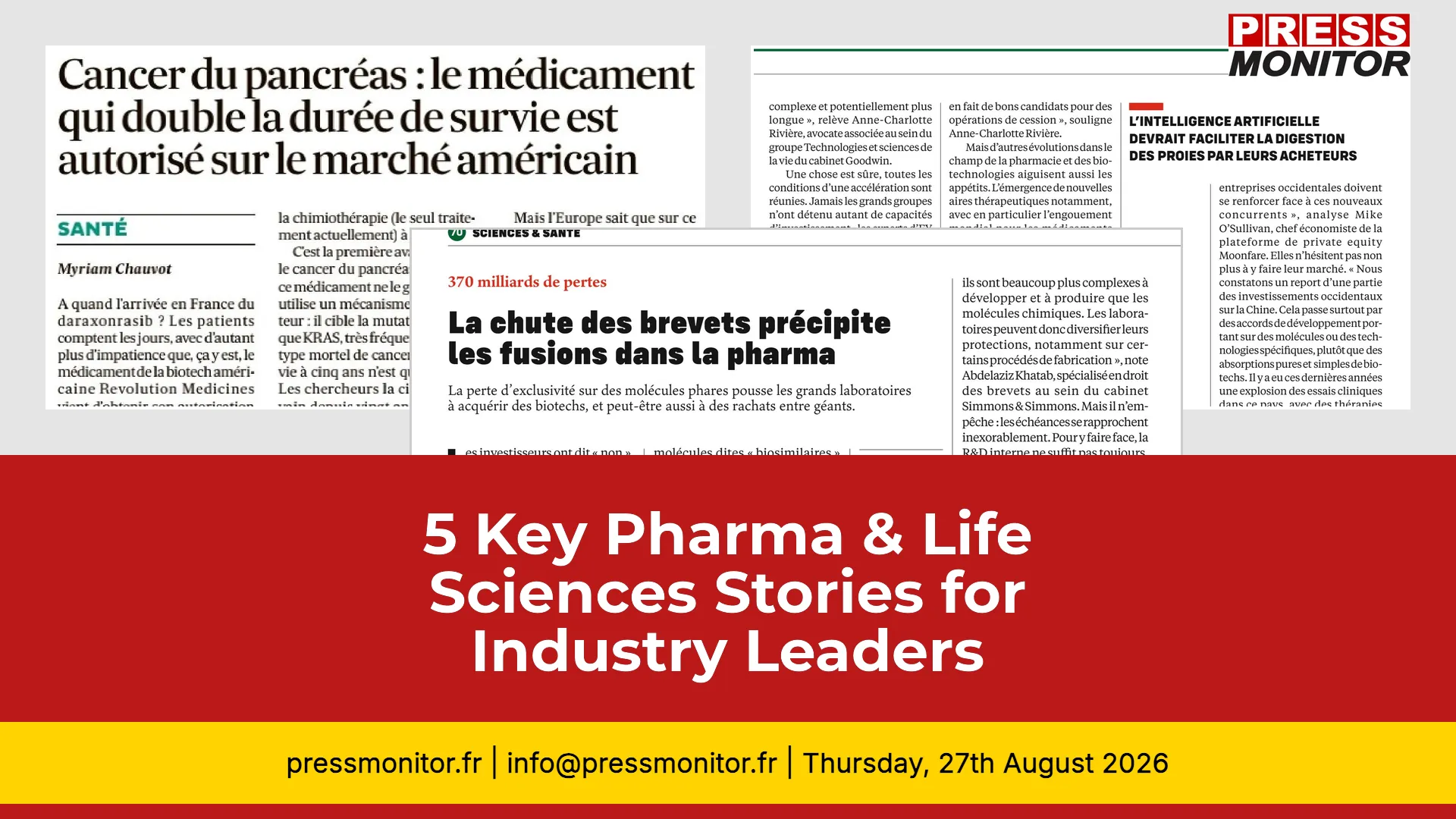 5 Key Pharma & Life Sciences Stories for Industry Leaders