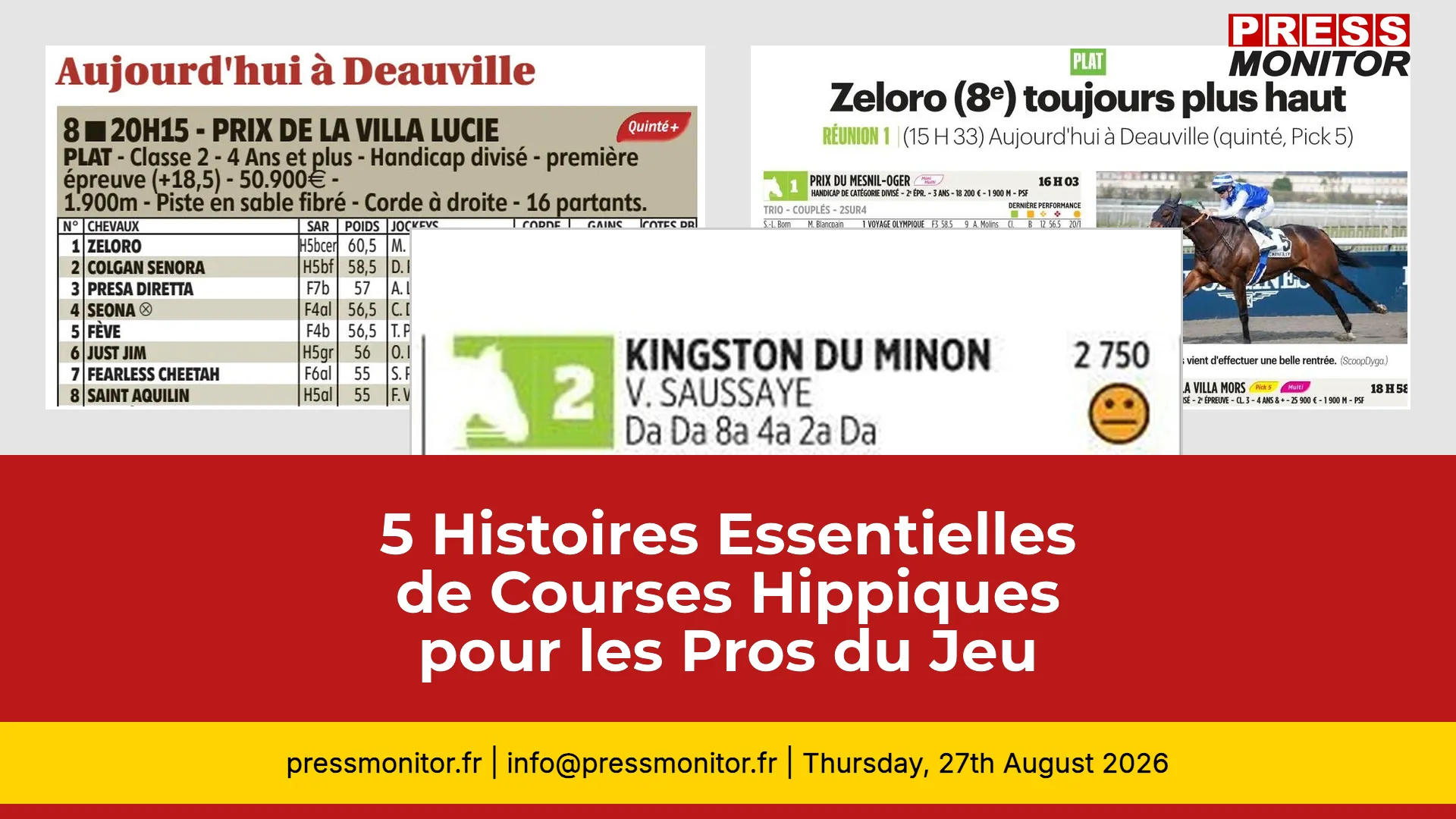 5 Histoires Essentielles de Courses Hippiques pour les Professionnels du Jeu