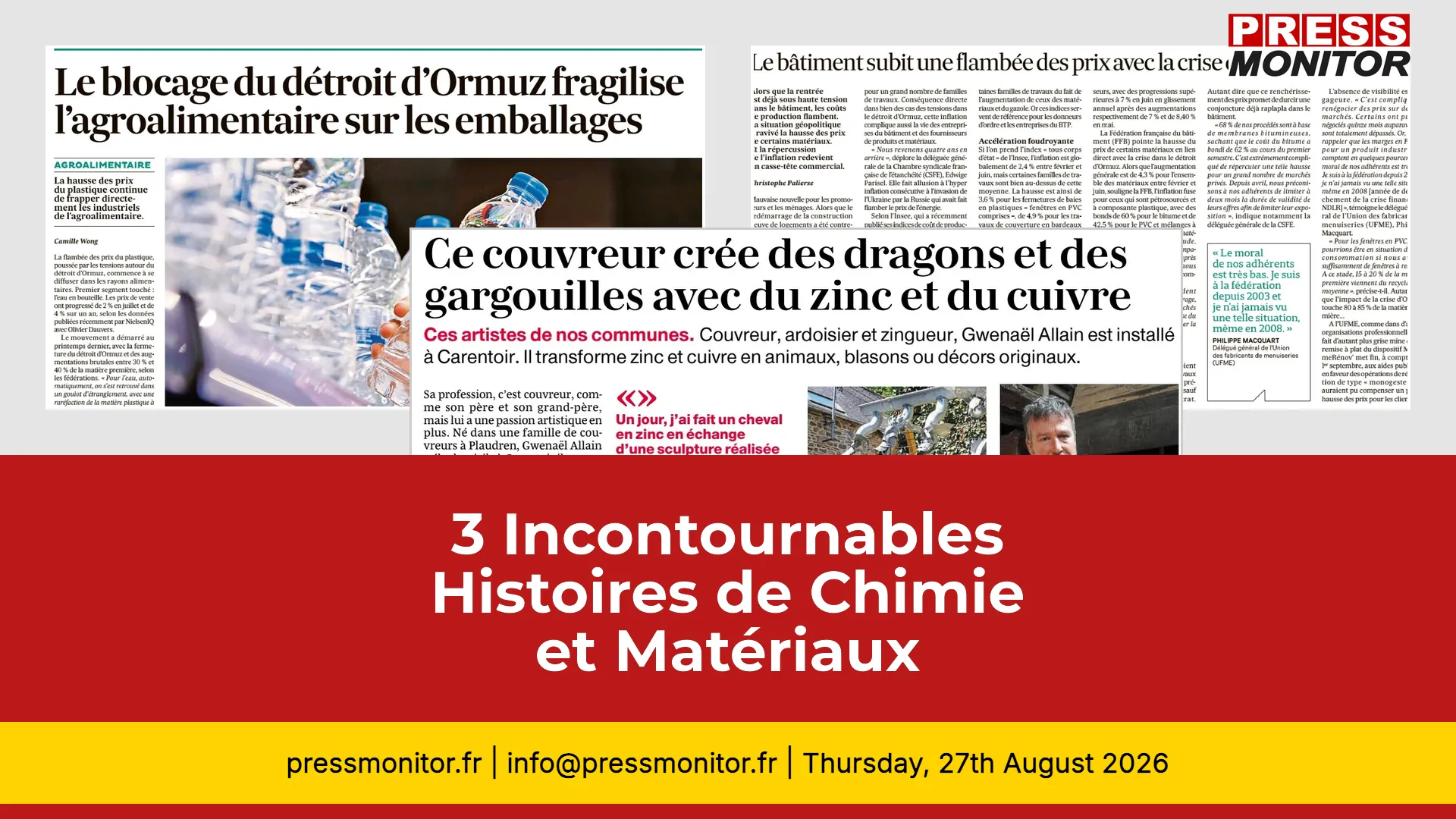 3 Incontournables Histoires de Chimie et Matériaux pour les Décideurs