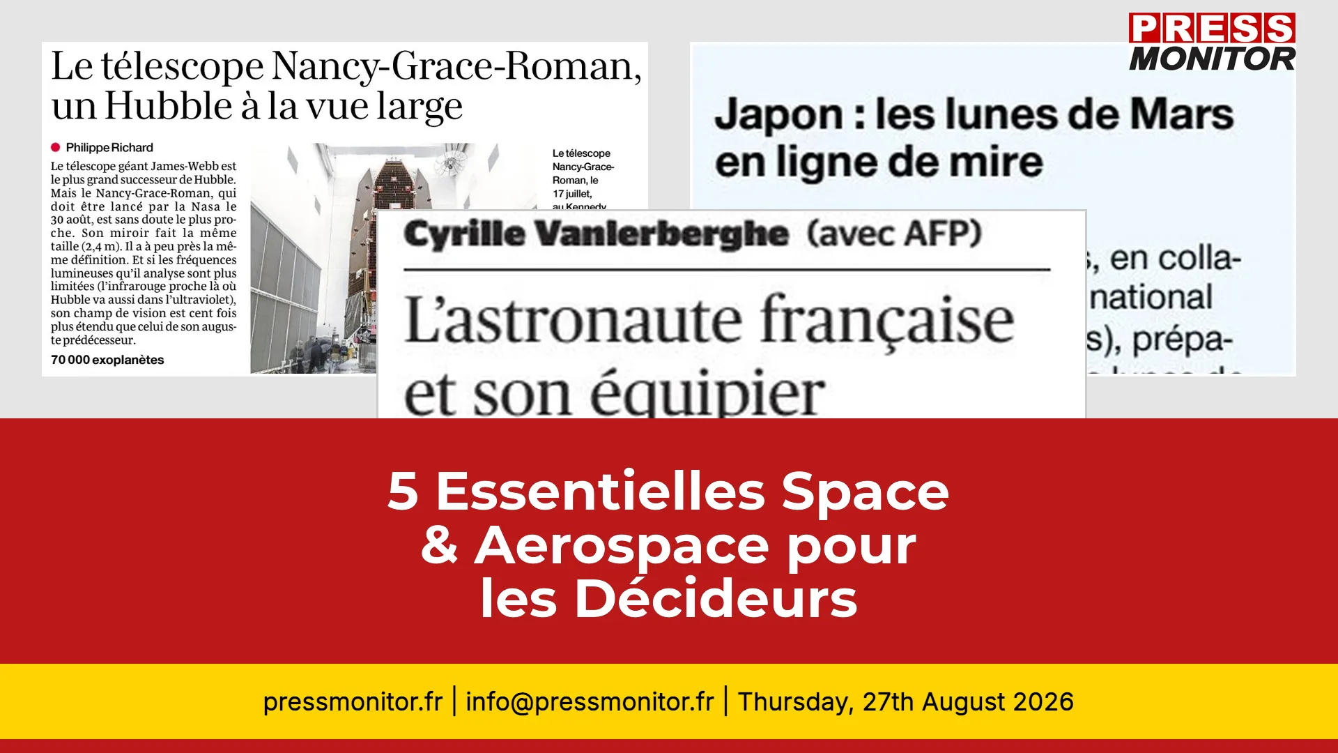 5 Essentielles Space & Aerospace pour les Décideurs du Secteur