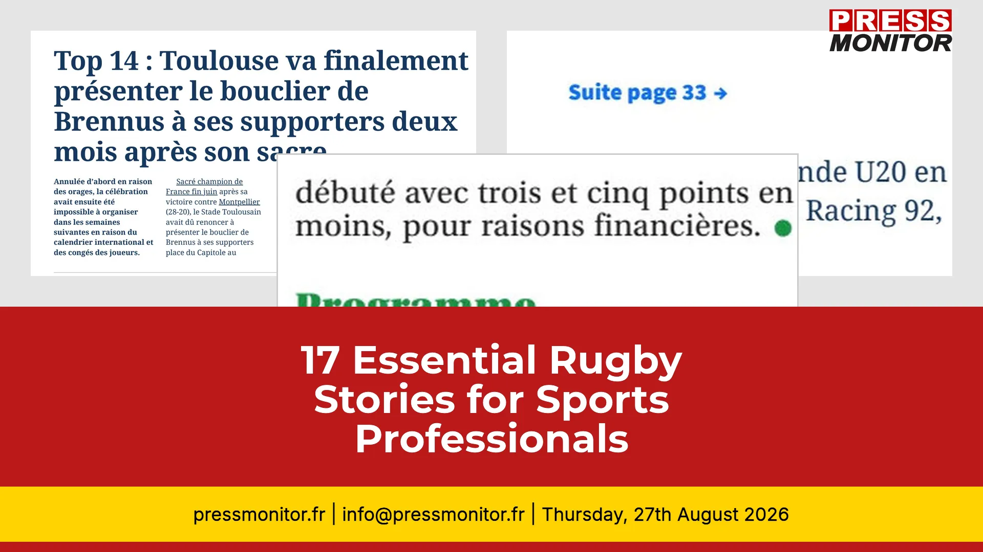 17 Essential Rugby Stories for Sports Professionals
