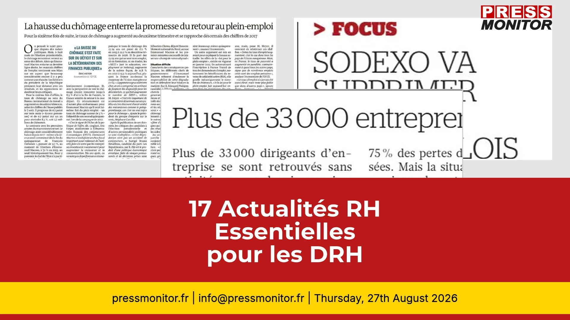 17 Actualités RH Essentielles pour les DRH