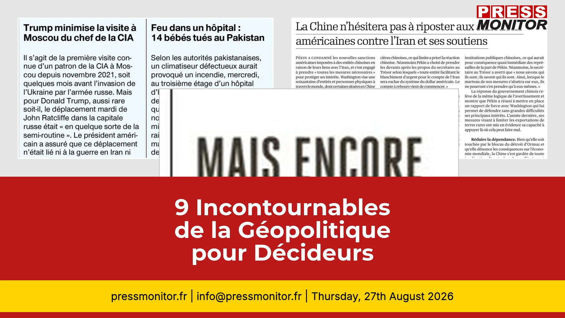 9 Incontournables de la Géopolitique pour Décideurs