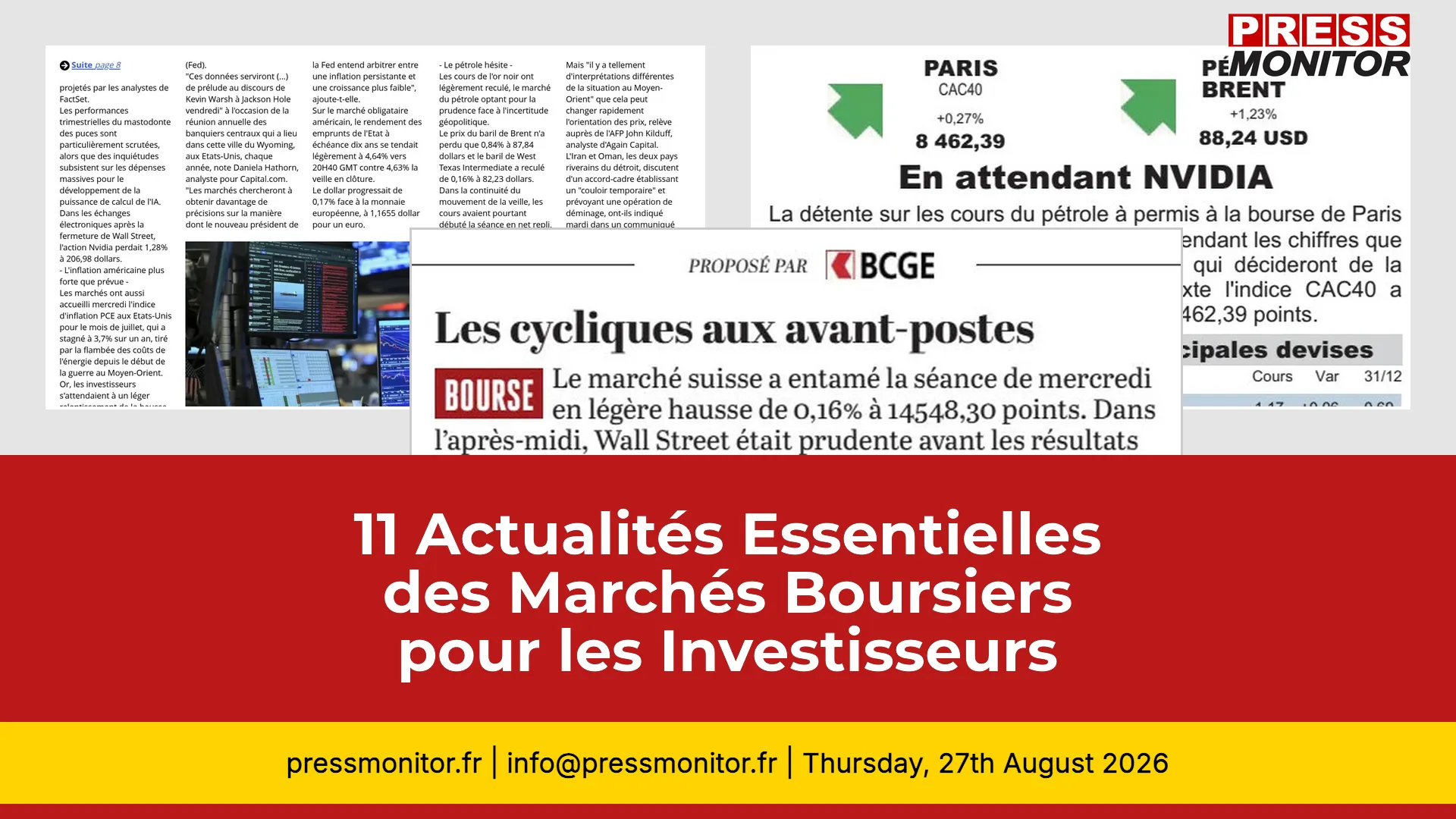 11 Actualités Essentielles des Marchés Boursiers pour les Investisseurs