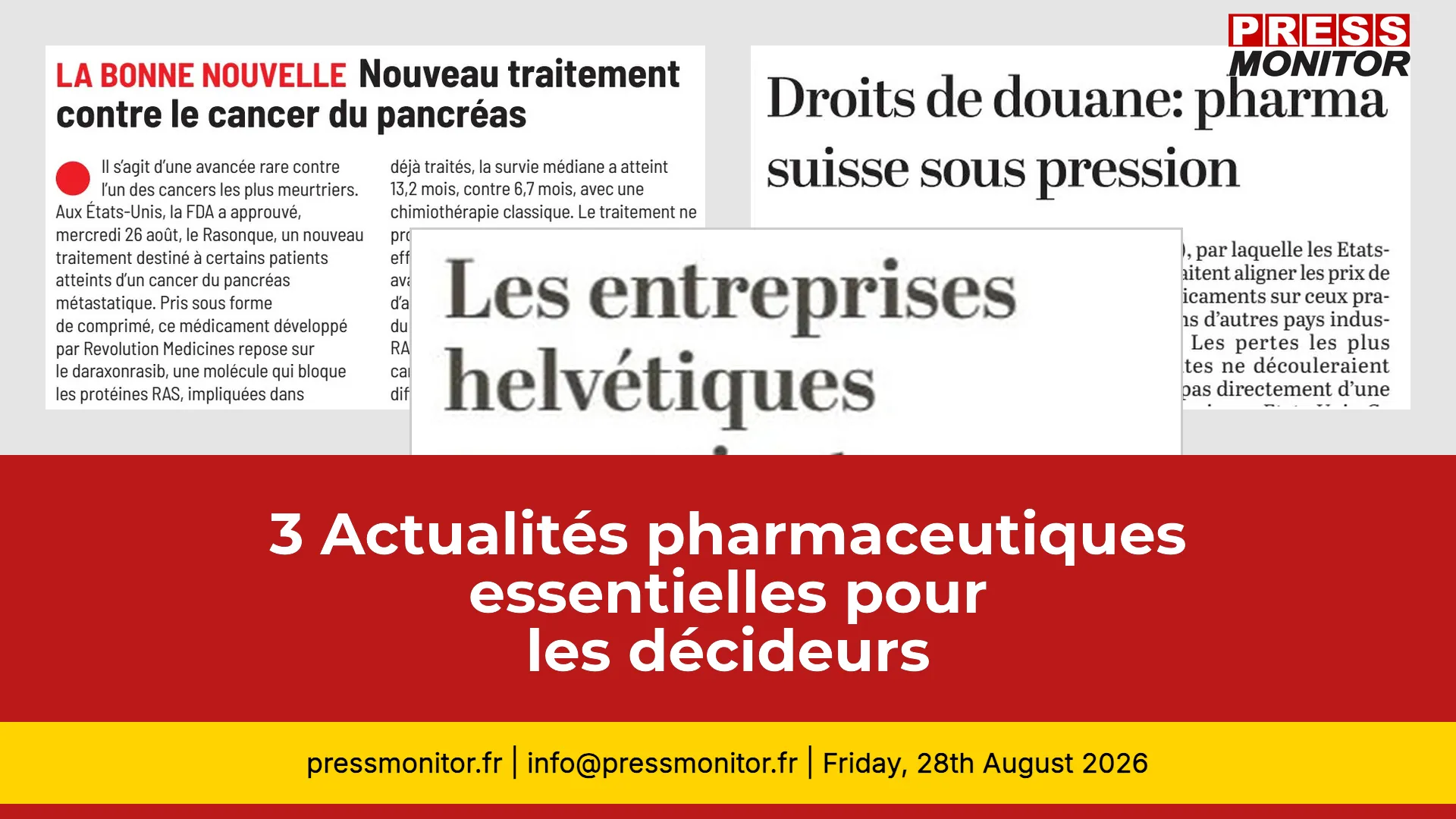 3 Actualités pharmaceutiques essentielles pour les décideurs