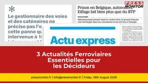 3 Actualités Ferroviaires Essentielles pour les Décideurs