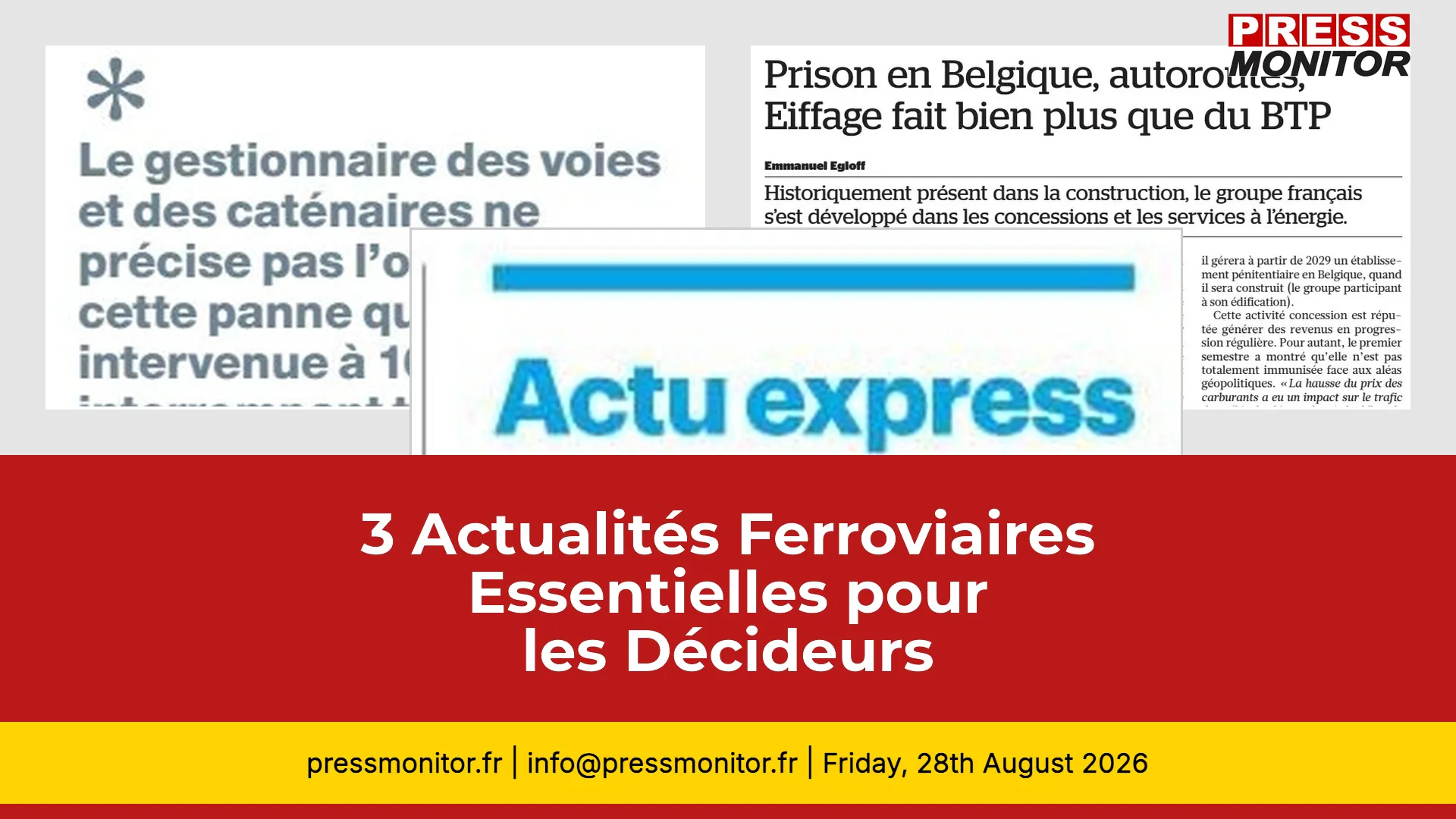 3 Actualités Ferroviaires Essentielles pour les Décideurs