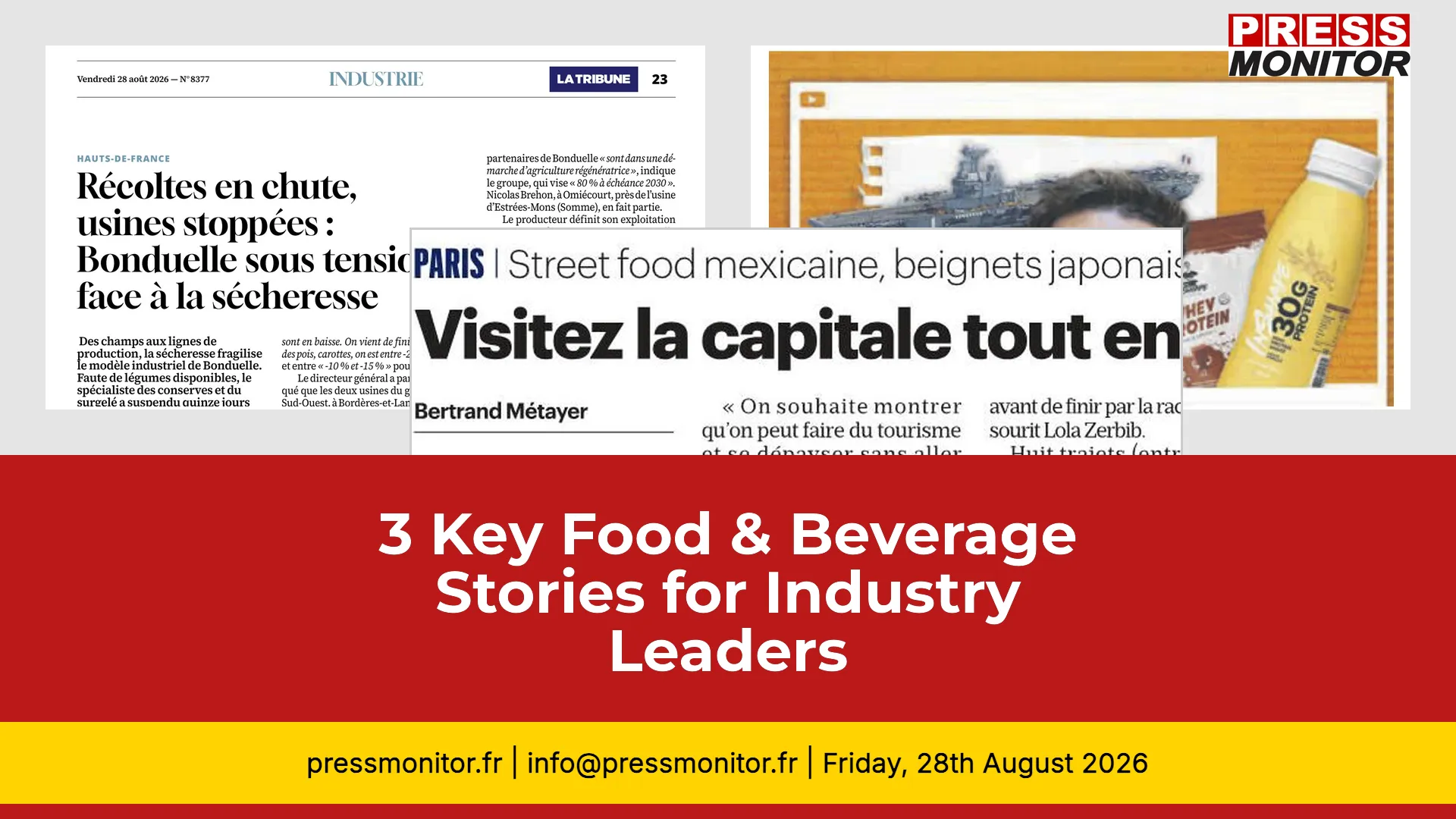 3 Key Food & Beverage Stories for Industry Leaders