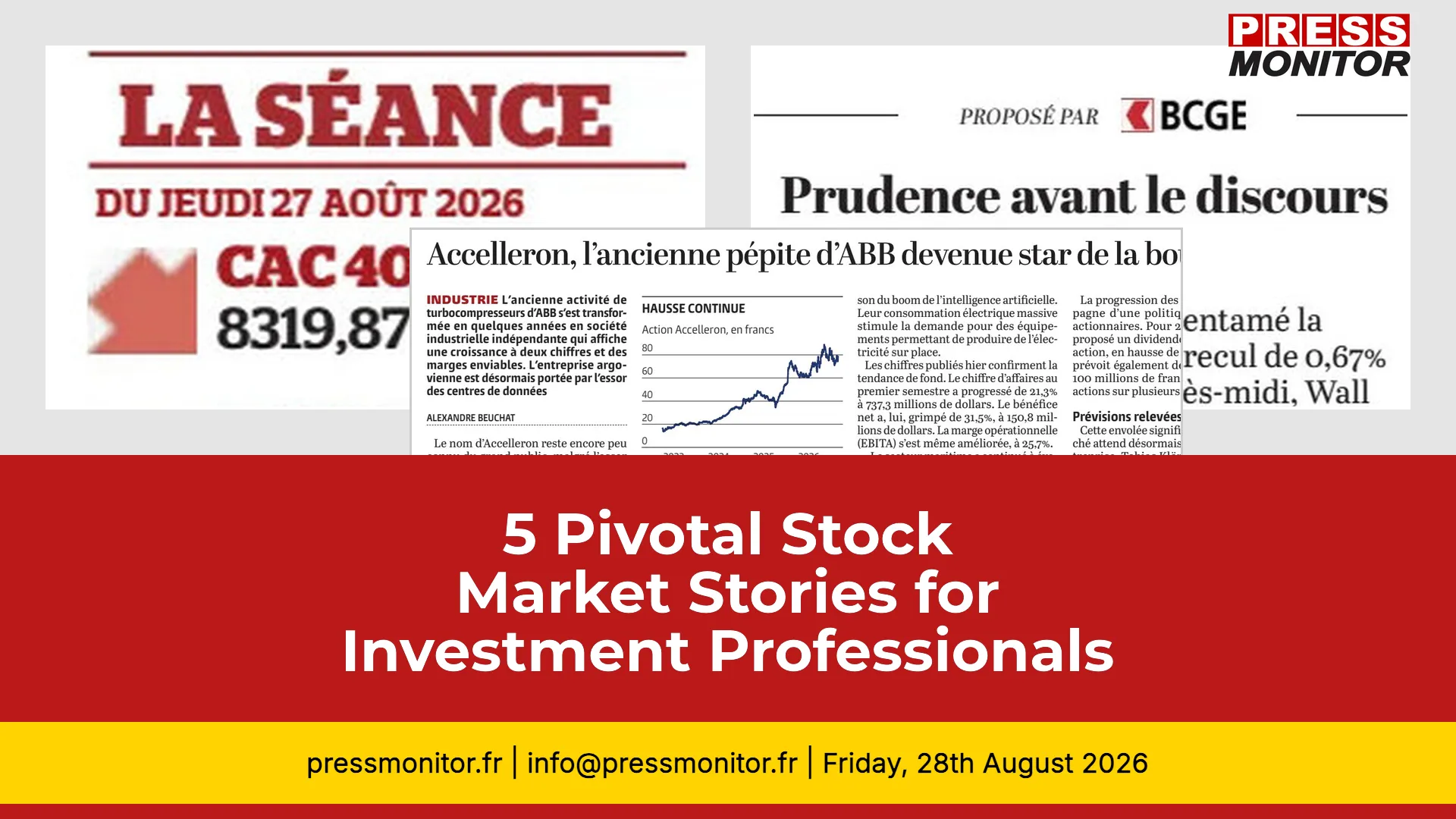 5 Pivotal Stock Market Stories for Investment Professionals