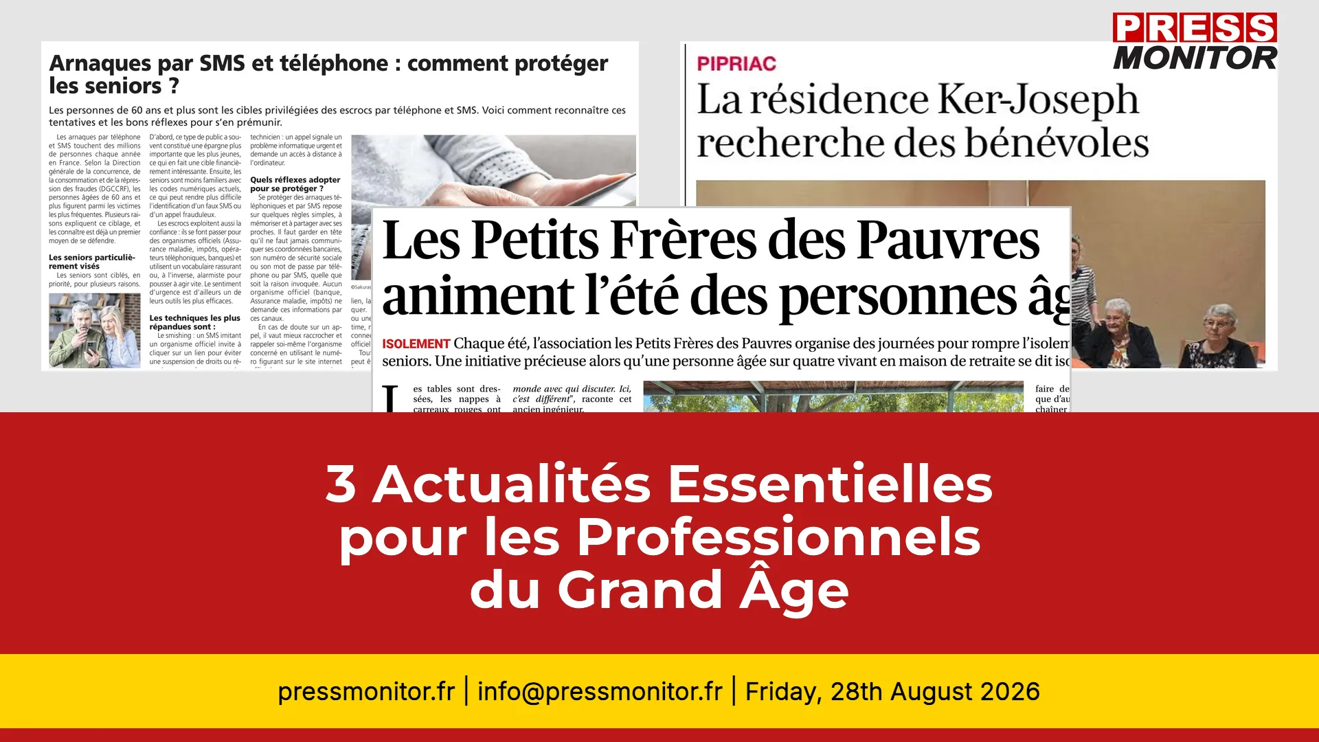 3 Actualités Essentielles pour les Professionnels du Grand Âge