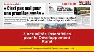 3 Actualités Essentielles pour le Développement Rural
