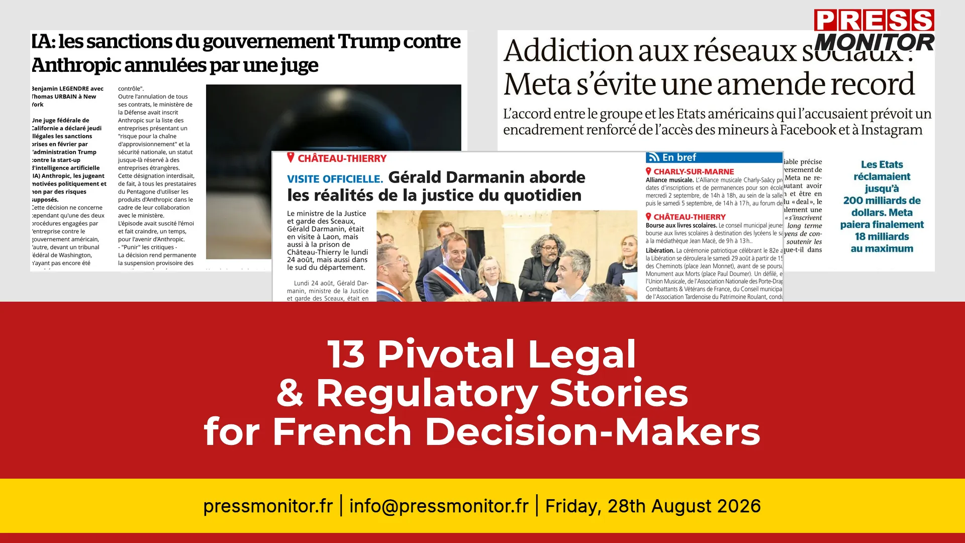 13 Pivotal Legal & Regulatory Stories for French Decision-Makers