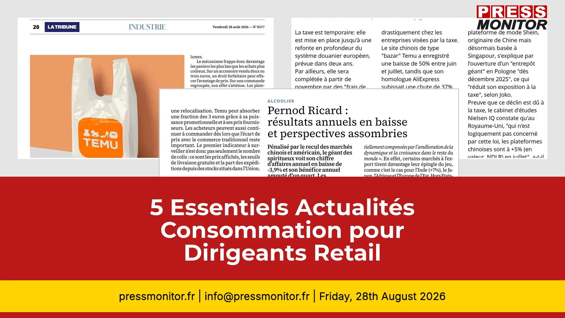 5 Essentiels Actualités Consommation pour Dirigeants Retail