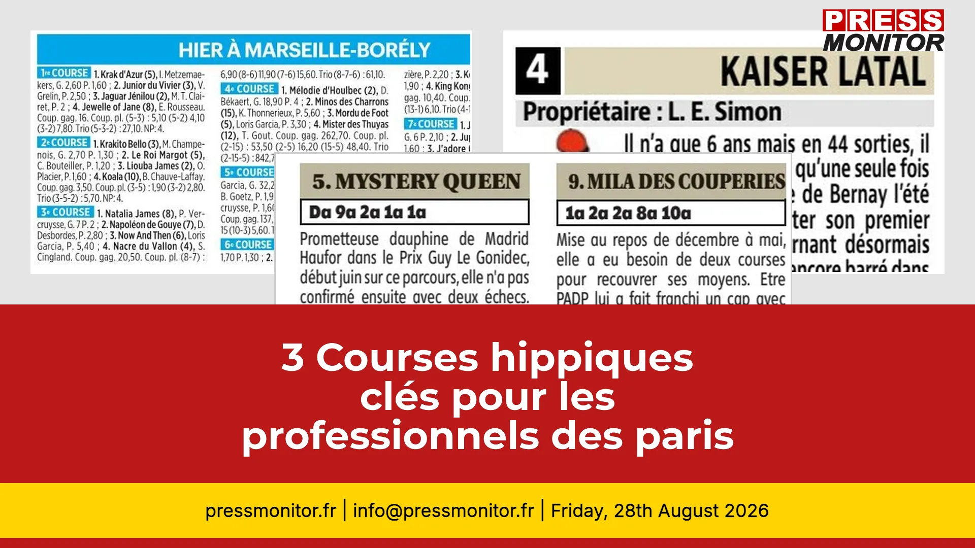 3 Courses hippiques clés pour les professionnels des paris