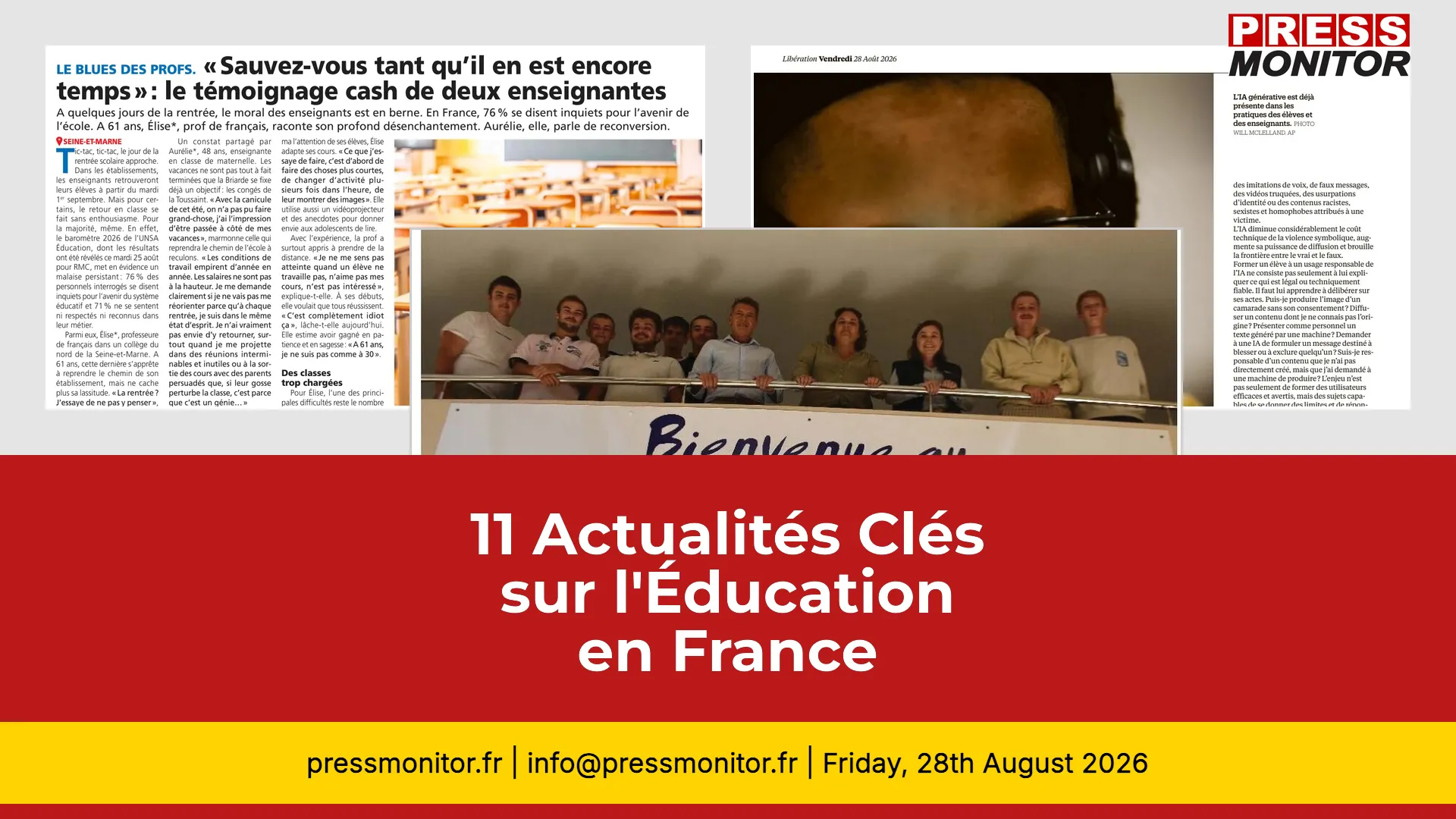 11 Actualités Clés sur l'Éducation en France