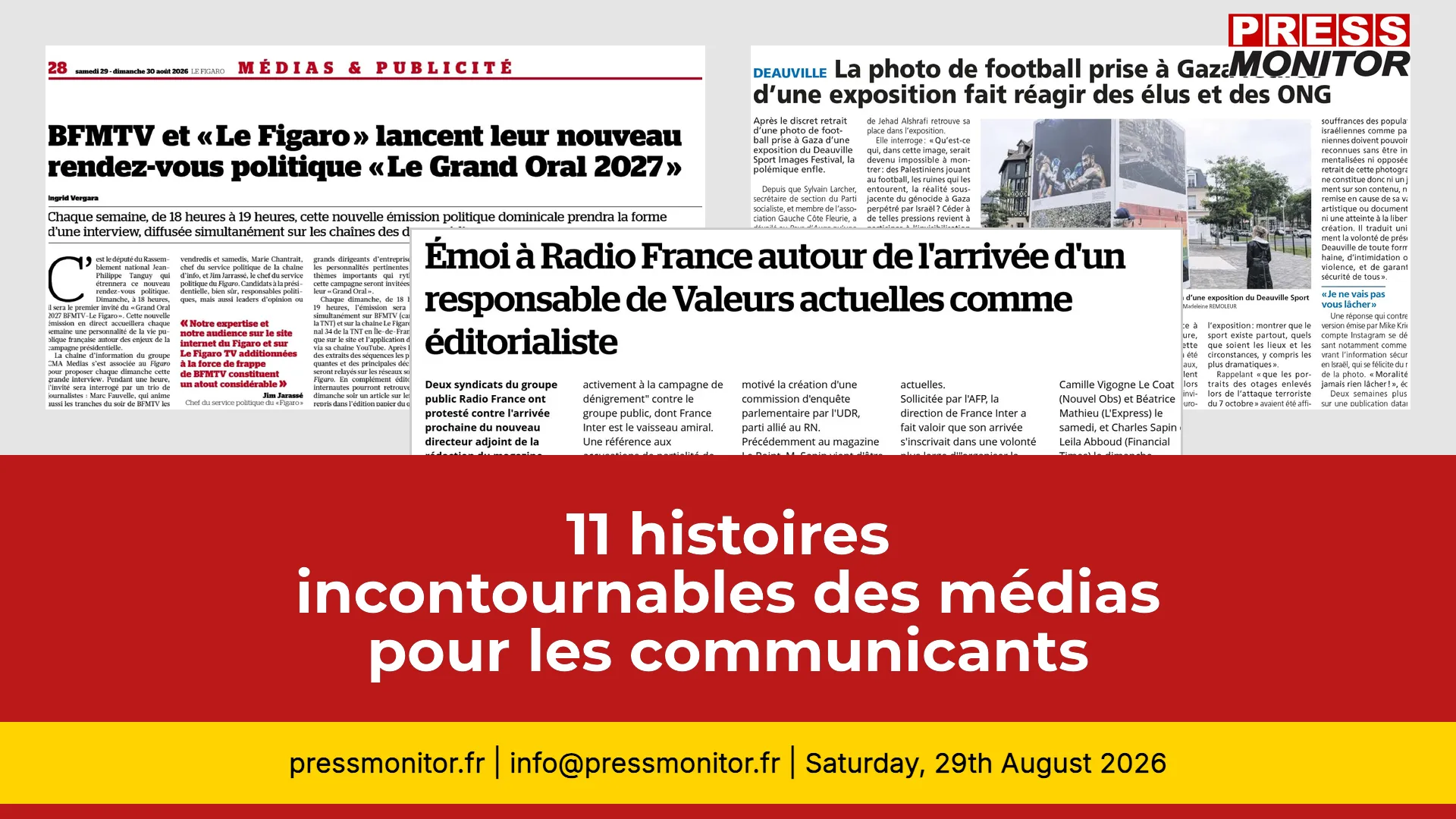 11 histoires incontournables des médias pour les communicants