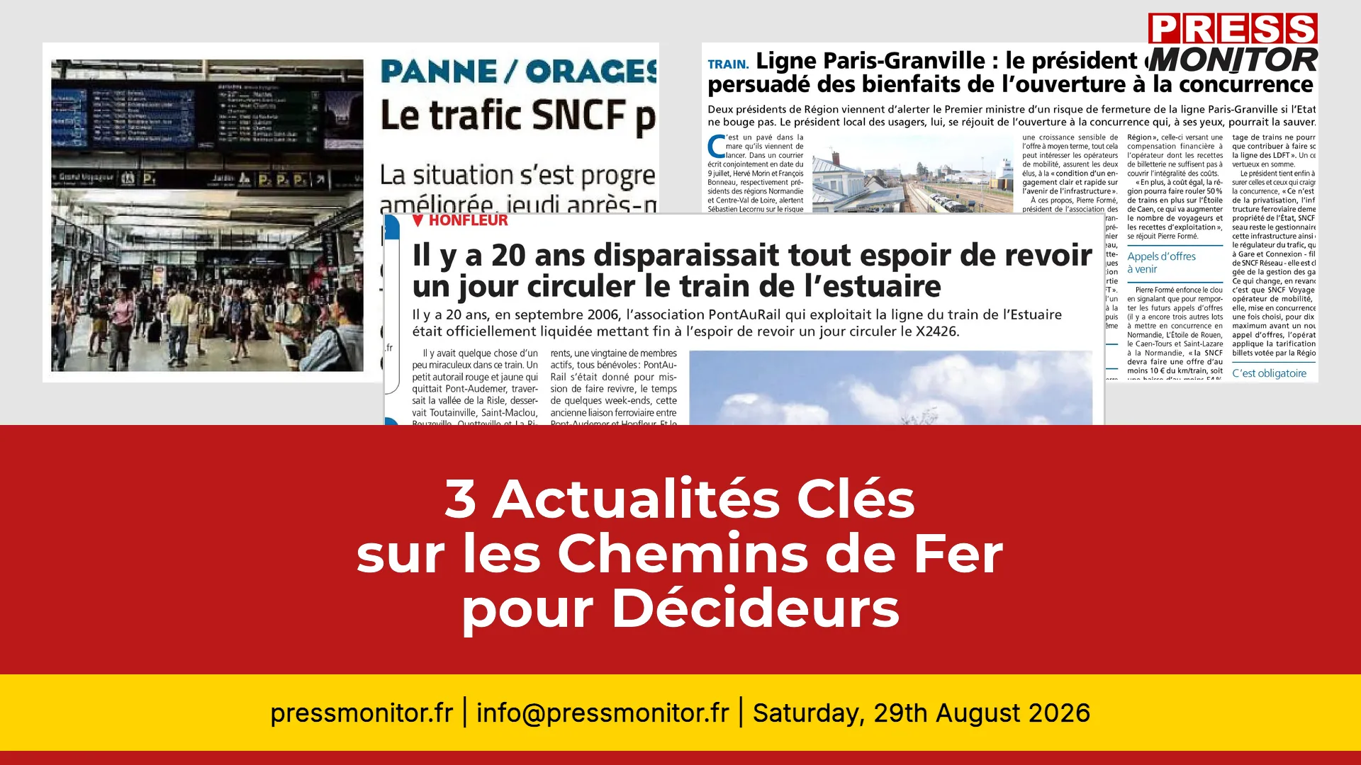 3 Actualités Clés sur les Chemins de Fer pour Décideurs