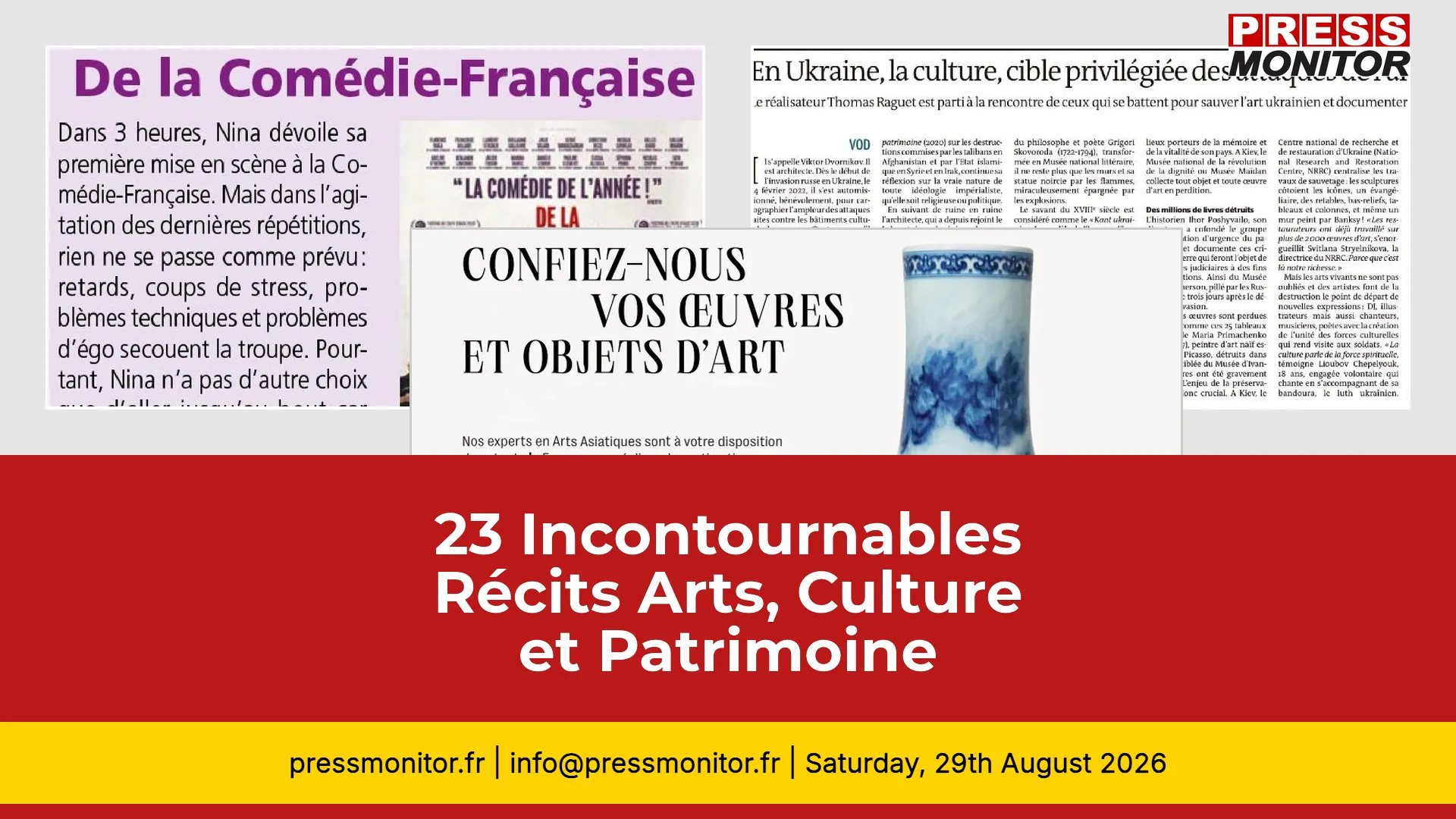 23 Incontournables Récits Arts, Culture et Patrimoine pour Professionnels
