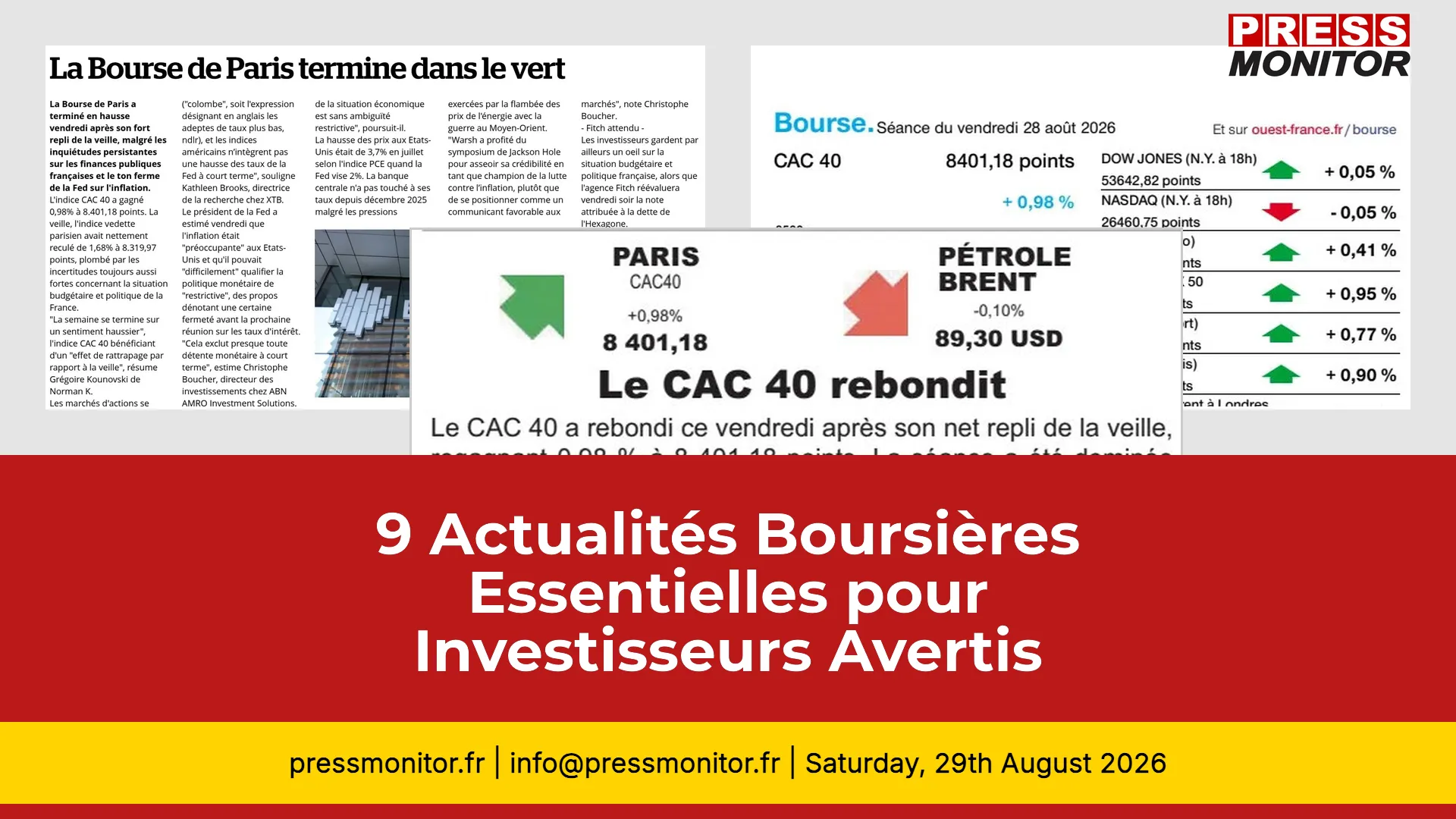 9 Actualités Boursières Essentielles pour Investisseurs Avertis