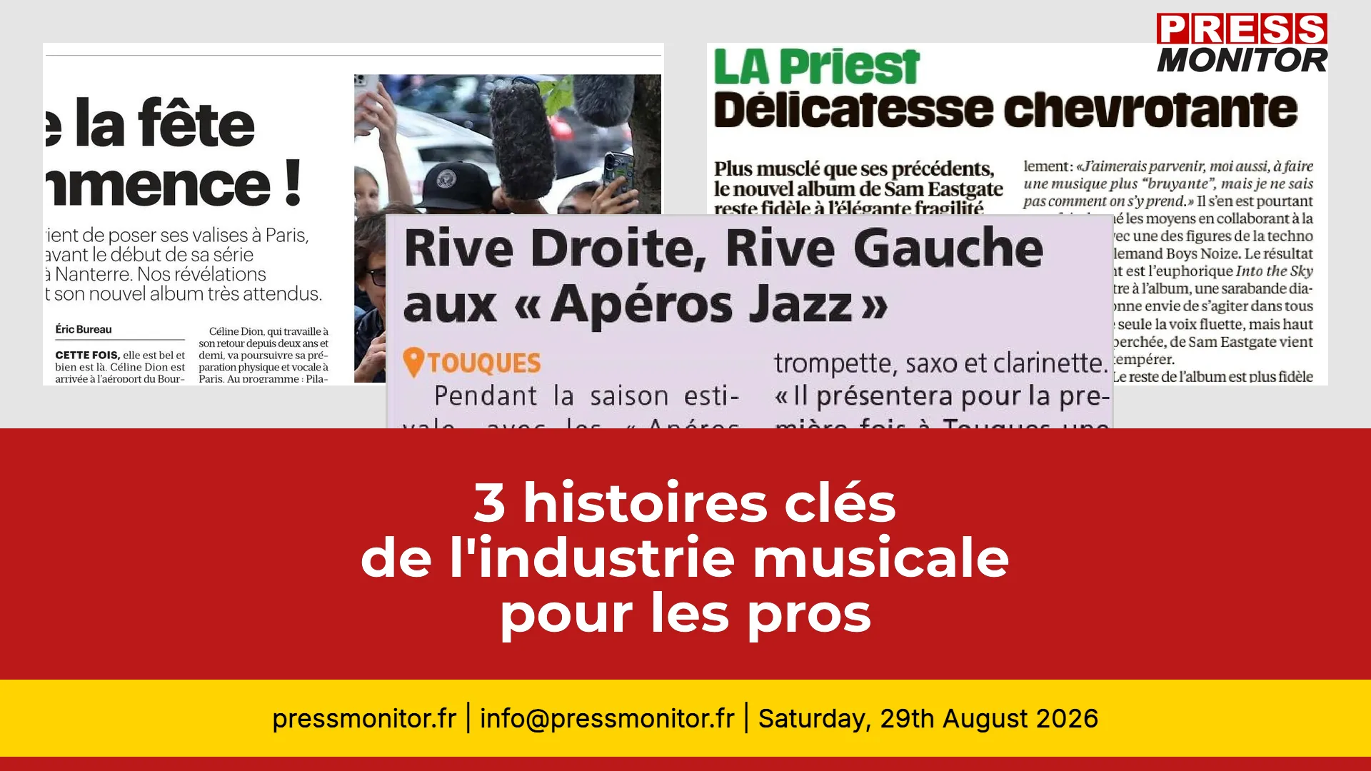3 histoires clés de l'industrie musicale pour les pros