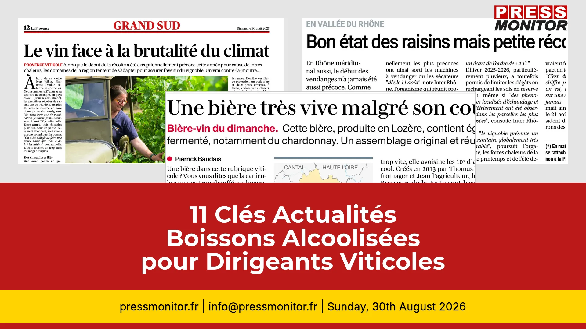 11 Clés Actualités Boissons Alcoolisées pour Dirigeants Viticoles