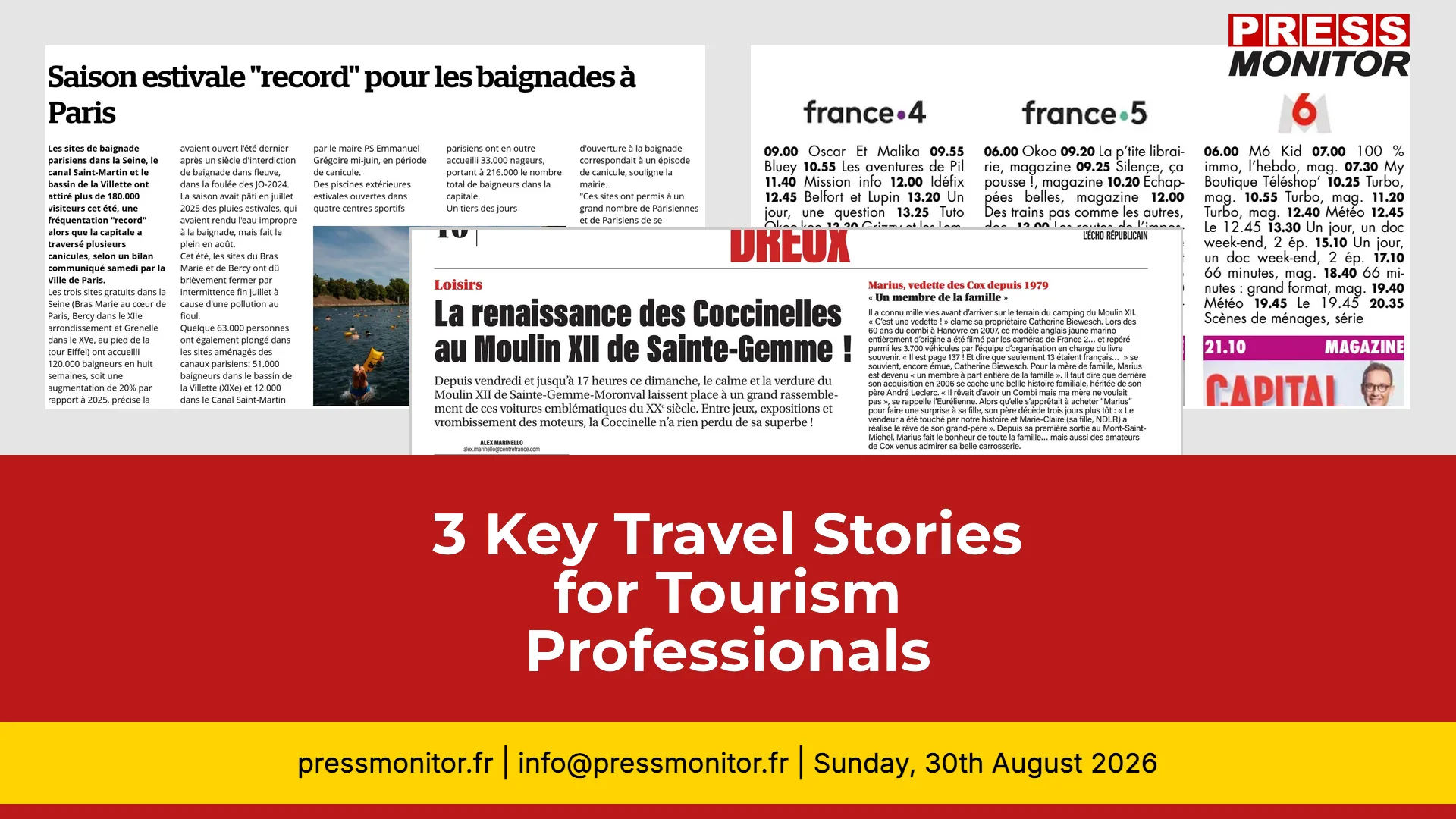 3 Key Travel Stories for Tourism Professionals