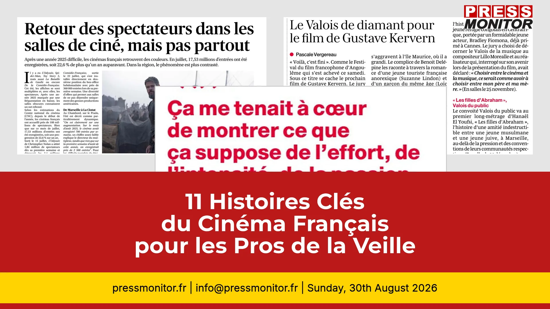 11 Histoires Clés du Cinéma Français pour les Pros de la Veille